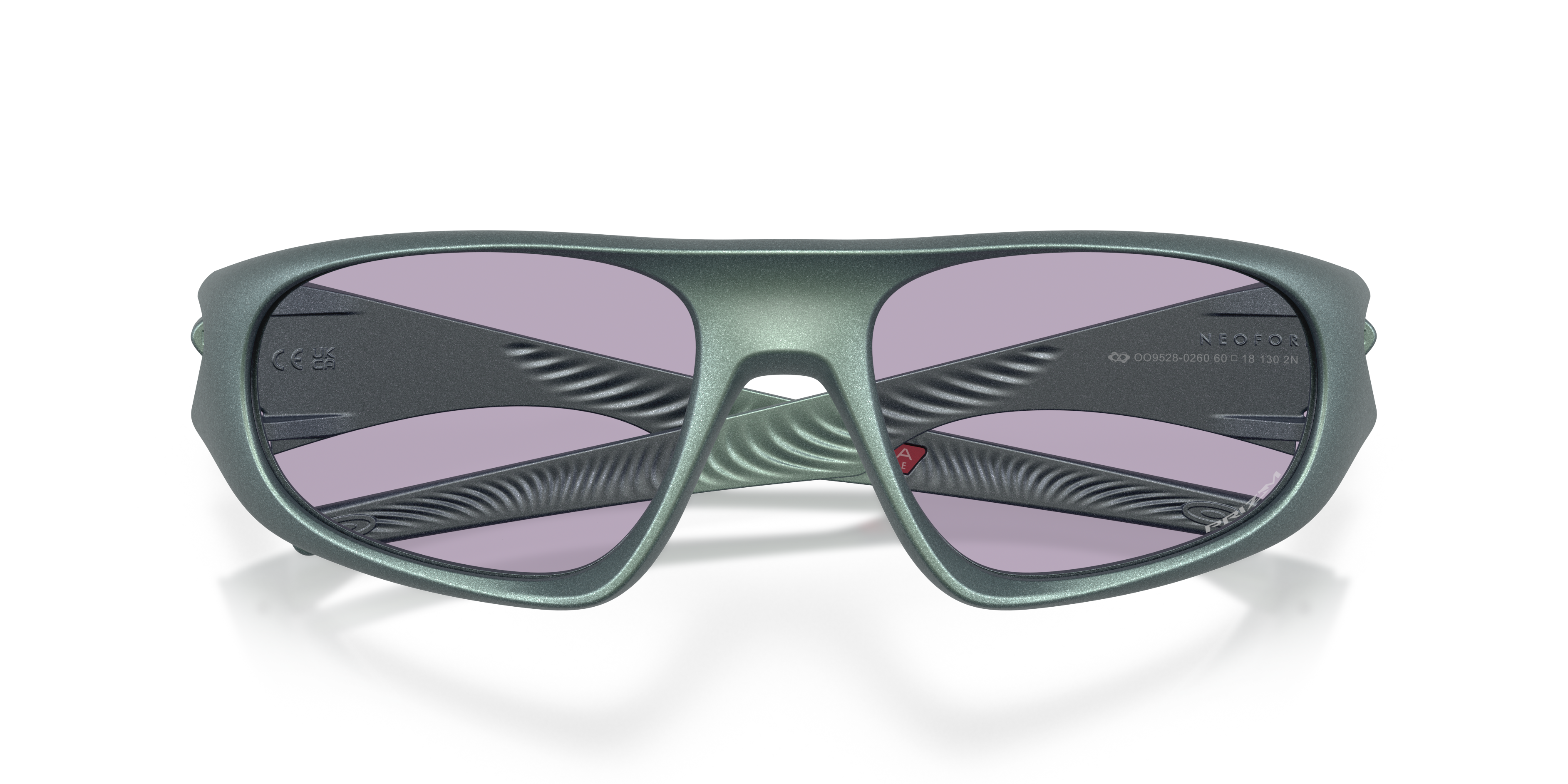 Oakley OO9528 Neoforma Unisex Oval Prizm Sunglasses - Matte Carbon Frame