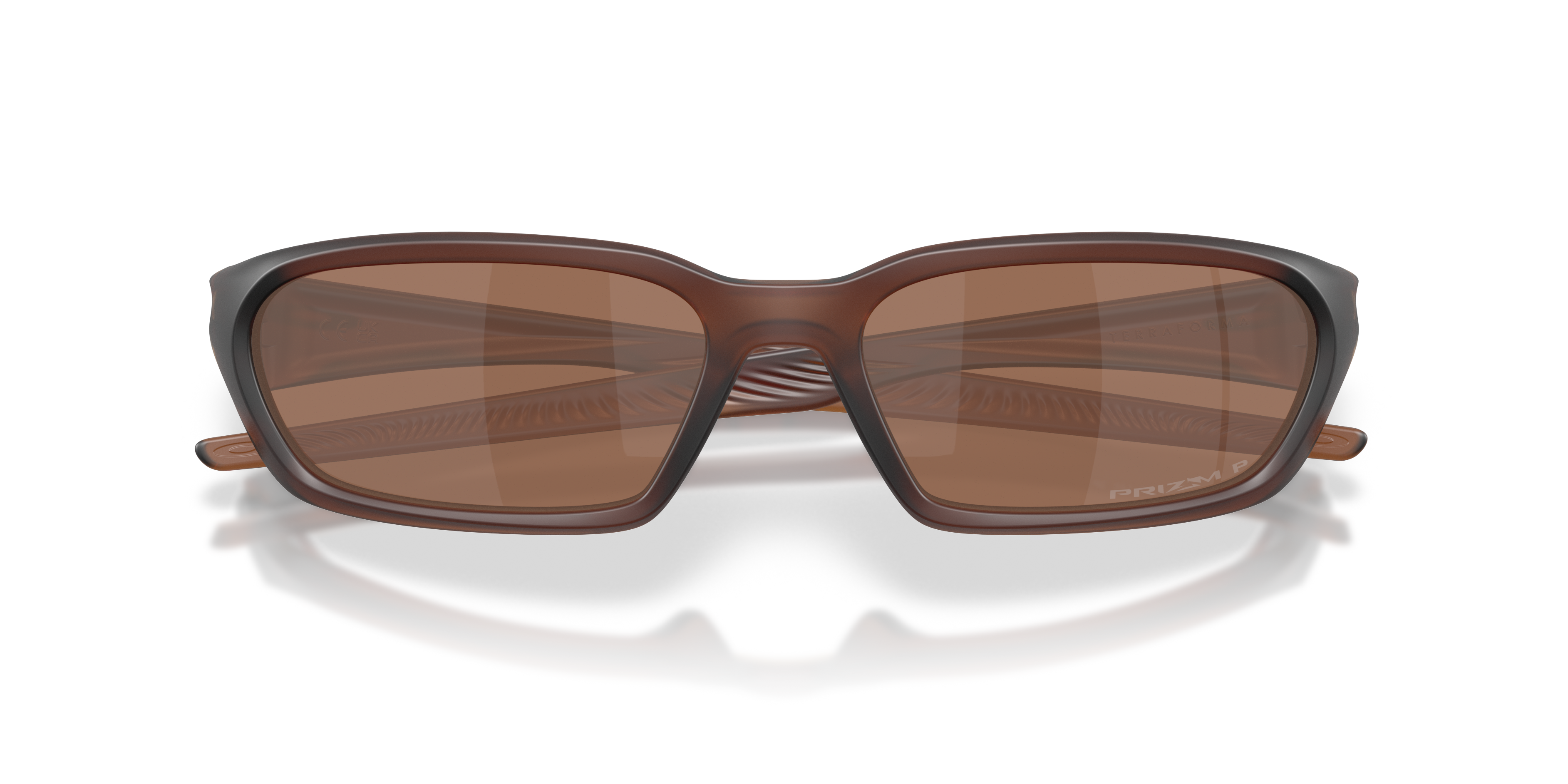 Oakley OO9530 Terraforma Unisex Rectangle Prizm Sunglasses - Matte Rootbeer Frame