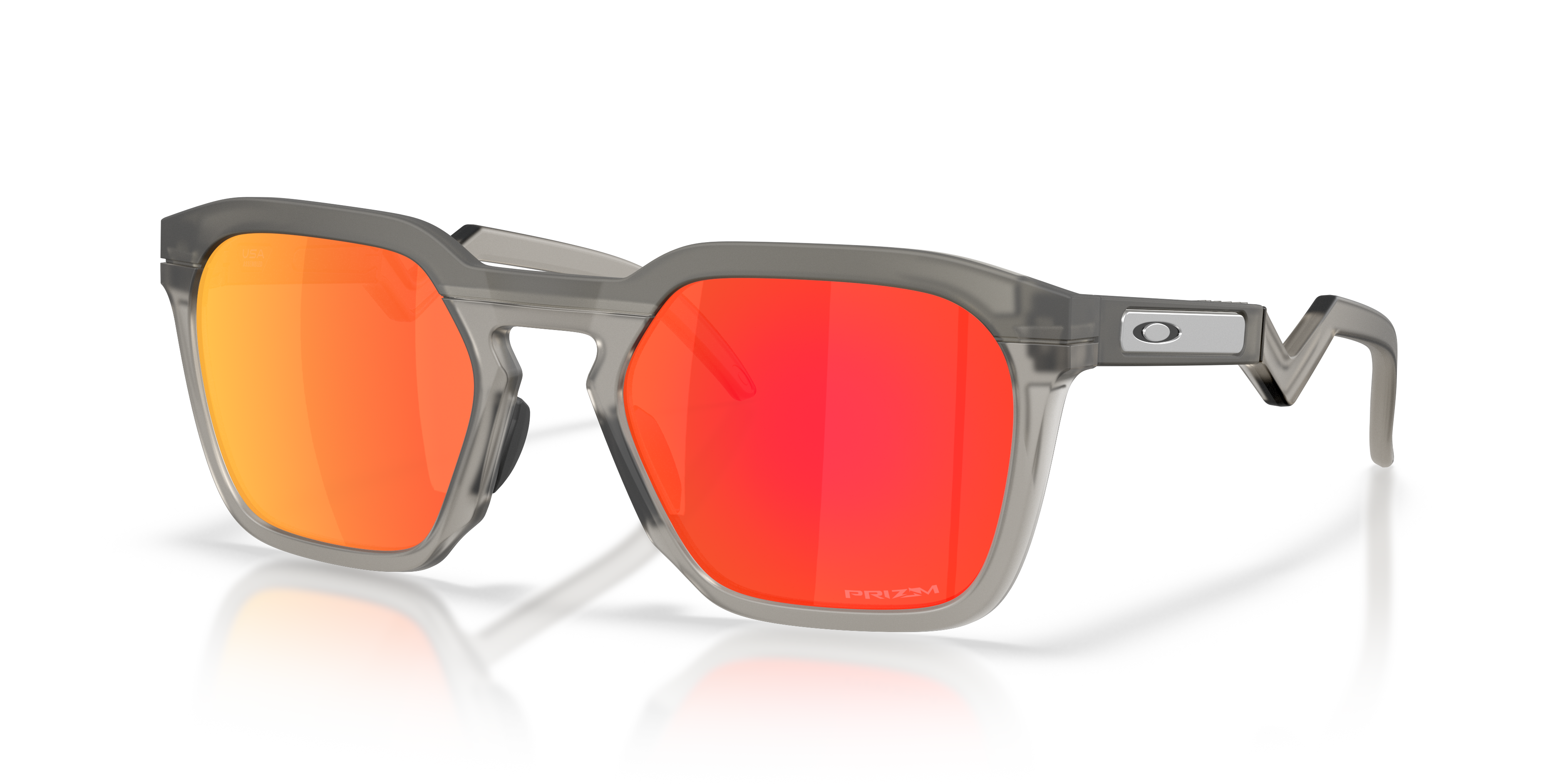 Oakley OO9533 HSTN SQ Unisex Square Prizm Sunglasses - Matte Mist Frame