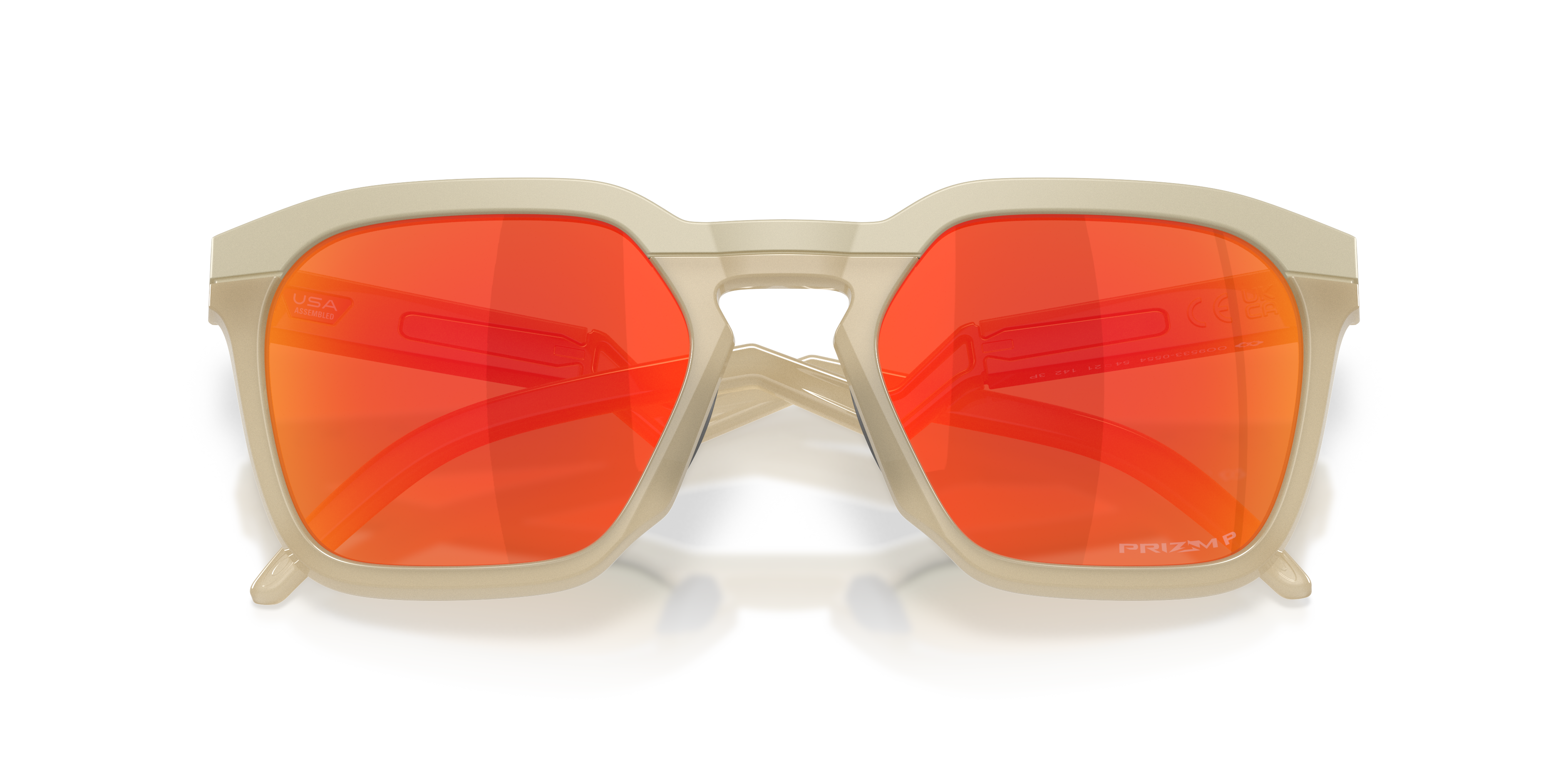 Oakley OO9533 HSTN SQ Unisex Square Prizm Sunglasses - Matte Black Frame