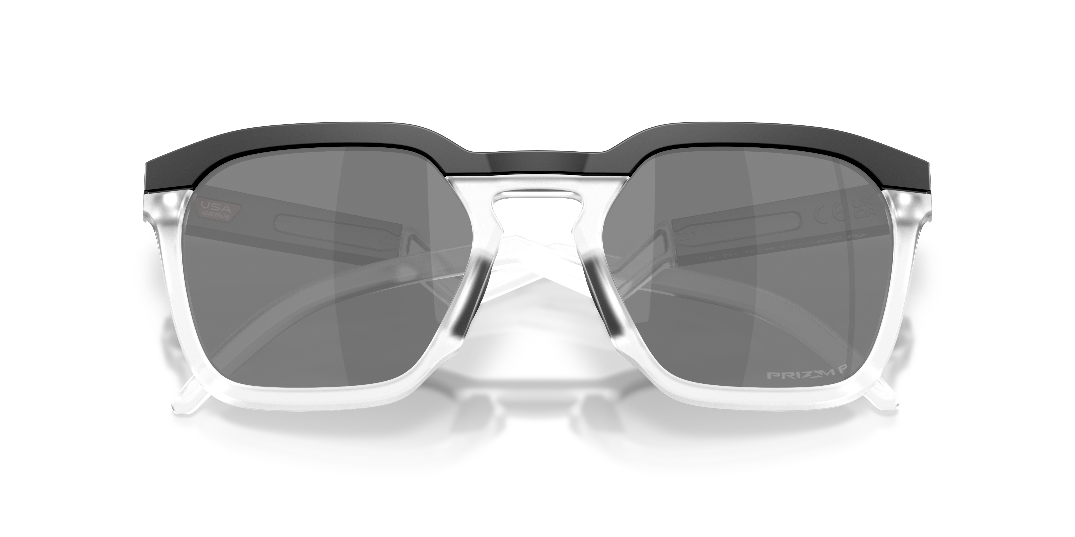 Oakley OO9533 HSTN SQ Unisex Square Prizm Sunglasses - Matte Grey Smoke Frame