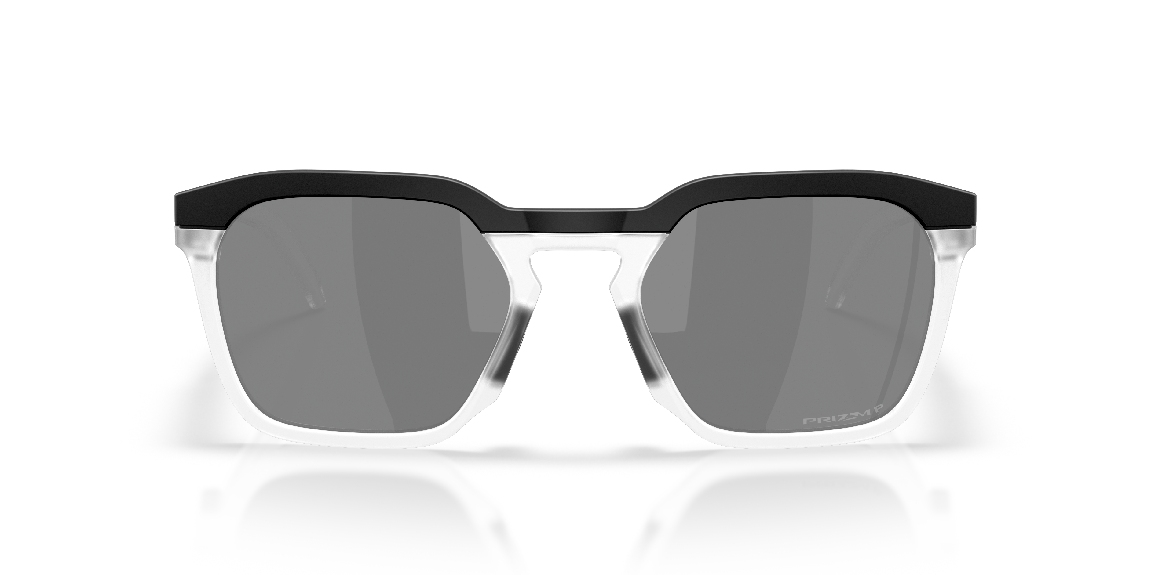 Oakley OO9533 HSTN SQ Unisex Square Prizm Sunglasses - Matte Grey Smoke Frame