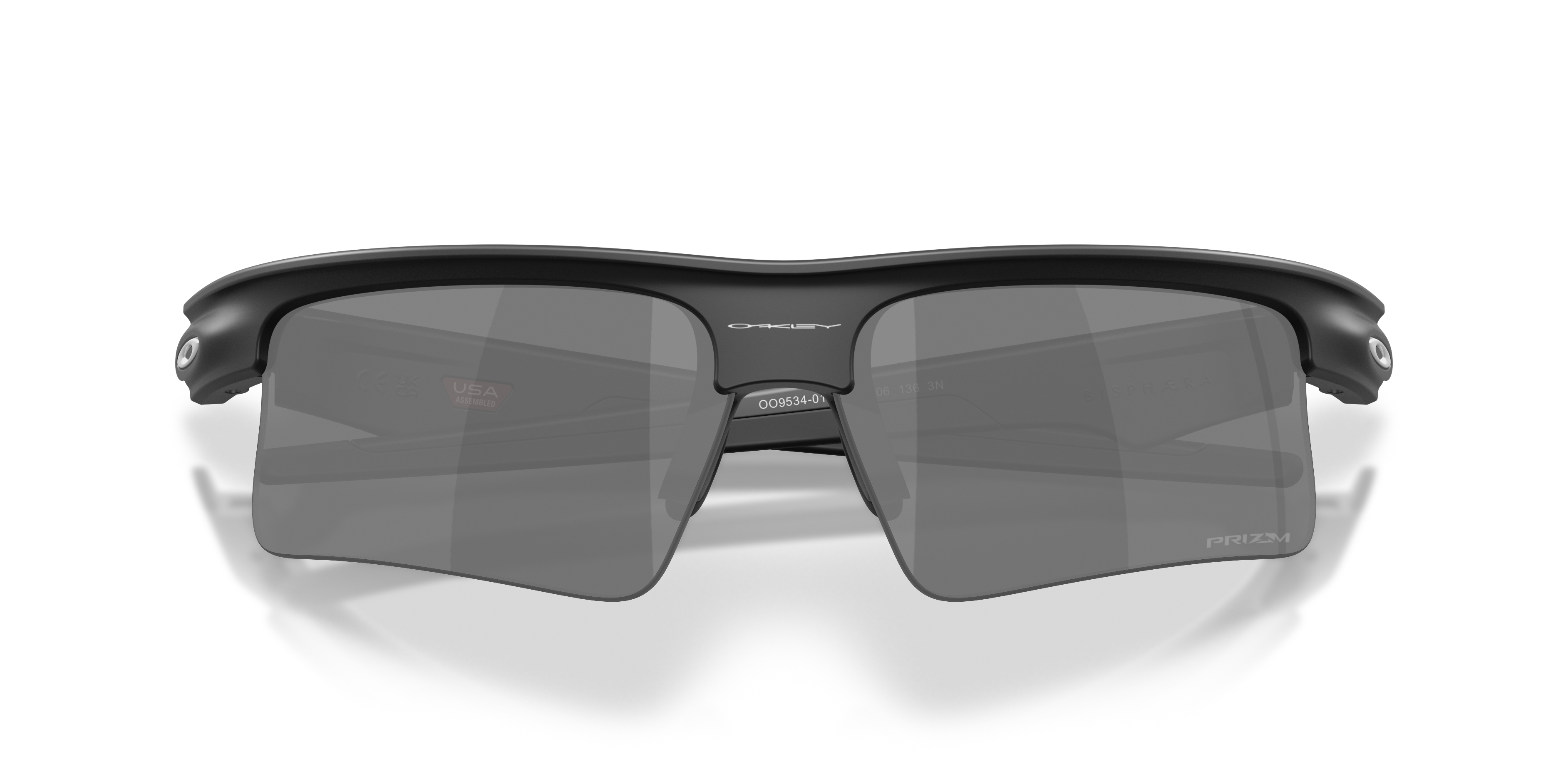 Oakley OO9534 Bisphaera Speed Unisex Prizm Sport Sunglasses - Polished Black Frame