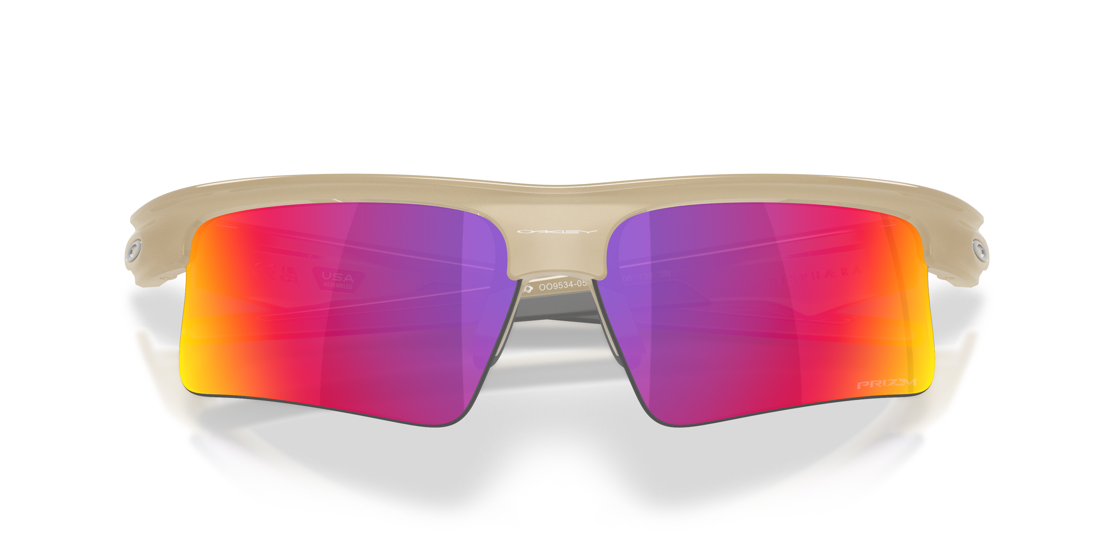 Oakley OO9534 Bisphaera Speed Unisex Prizm Sport Sunglasses - Matte Mist Frame