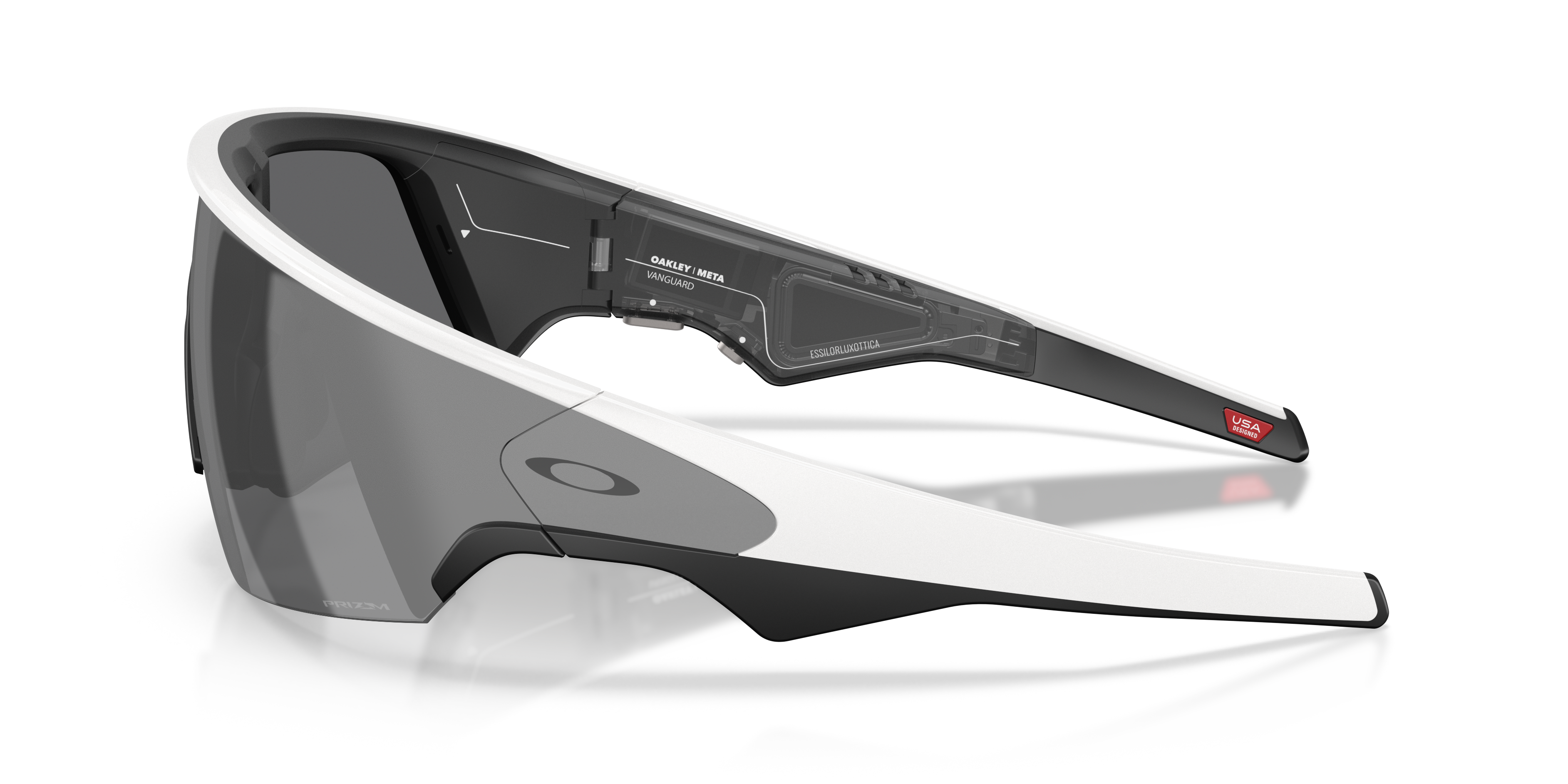 Oakley Meta Vanguard Unisex Rectangle Prizm Sunglasses - Black Frame