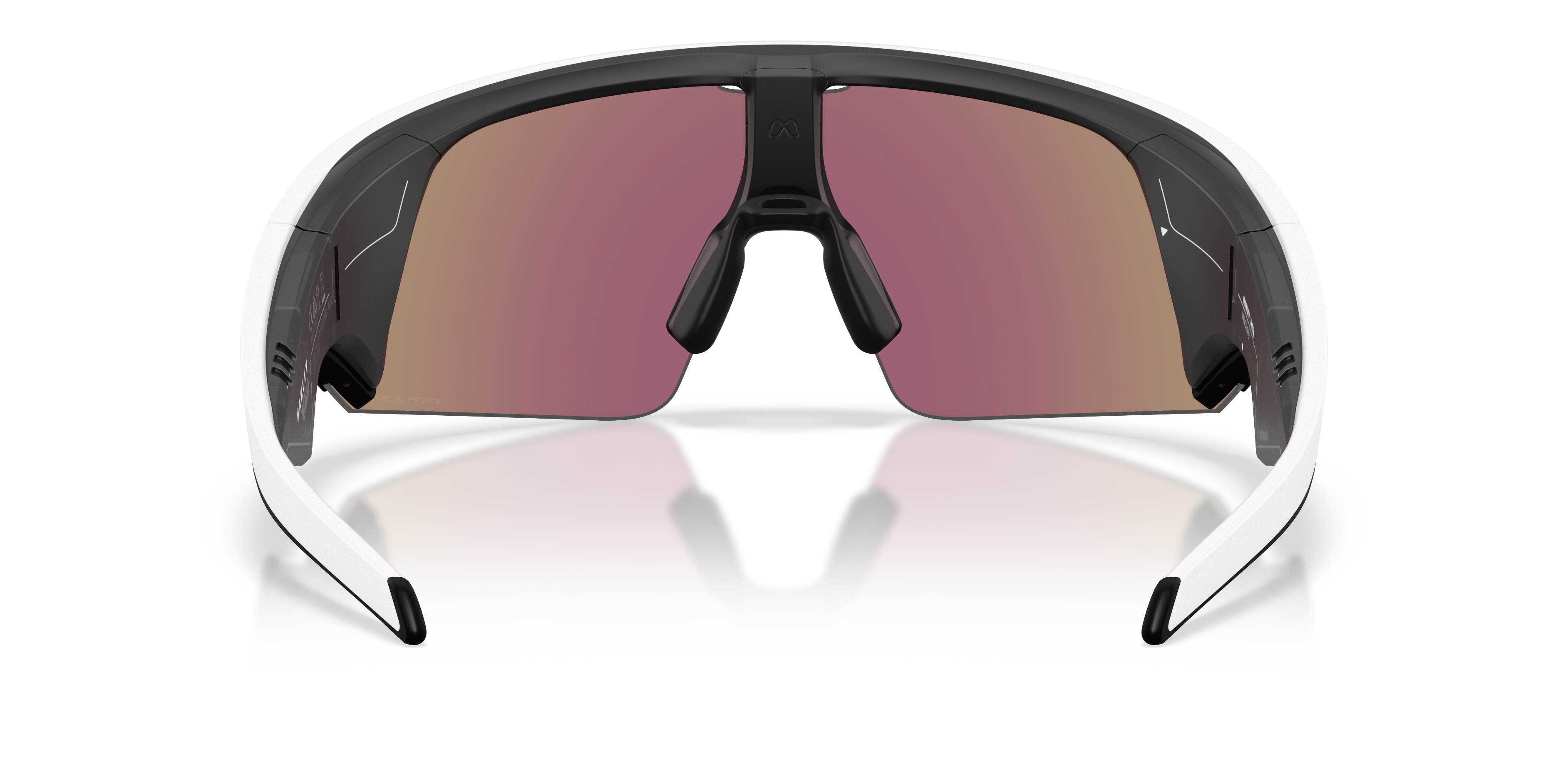 Oakley Meta Vanguard Unisex Rectangle Prizm Sunglasses - White Frame