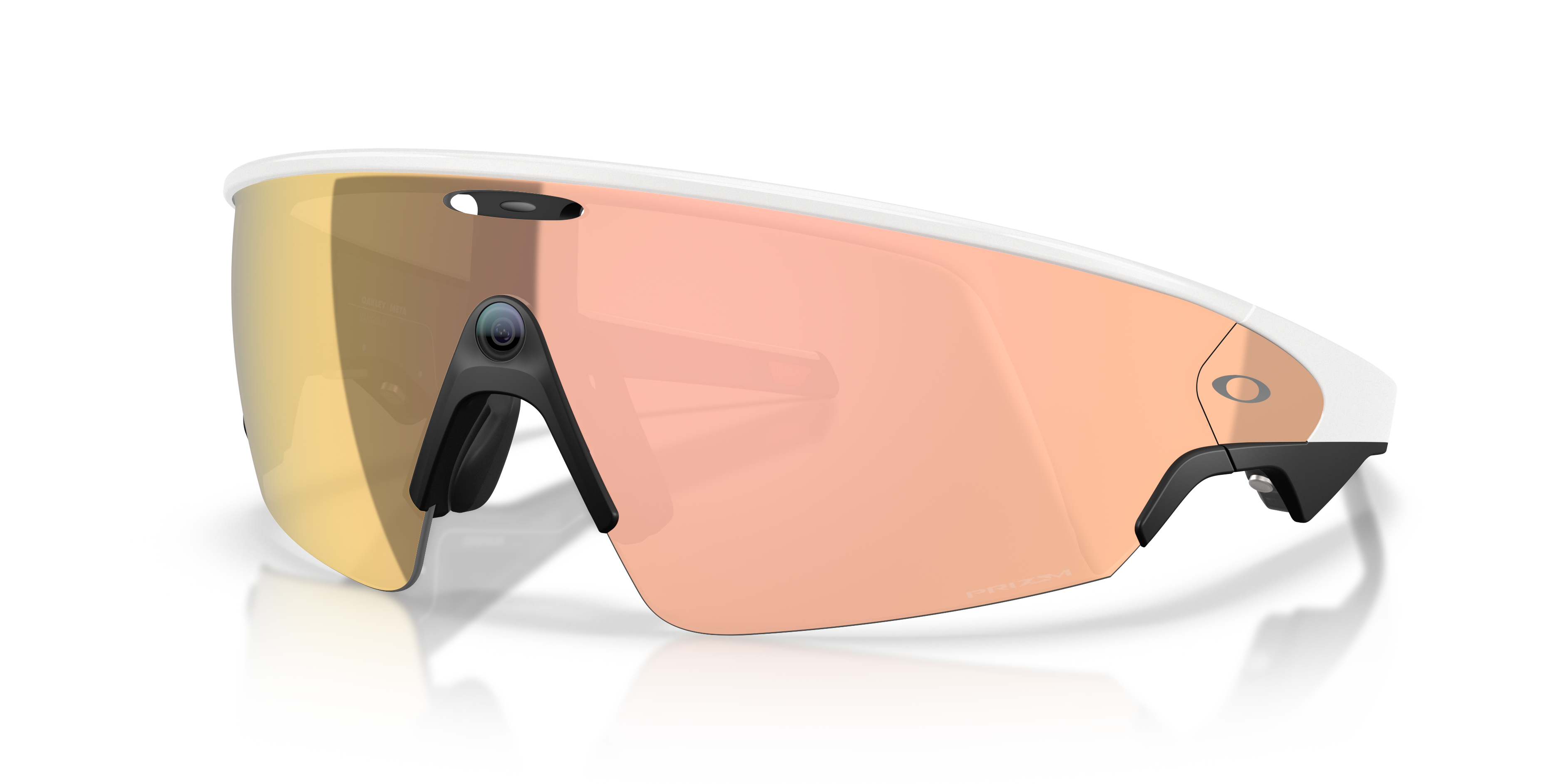 Oakley Meta Vanguard Unisex Rectangle Prizm Sunglasses - White Frame