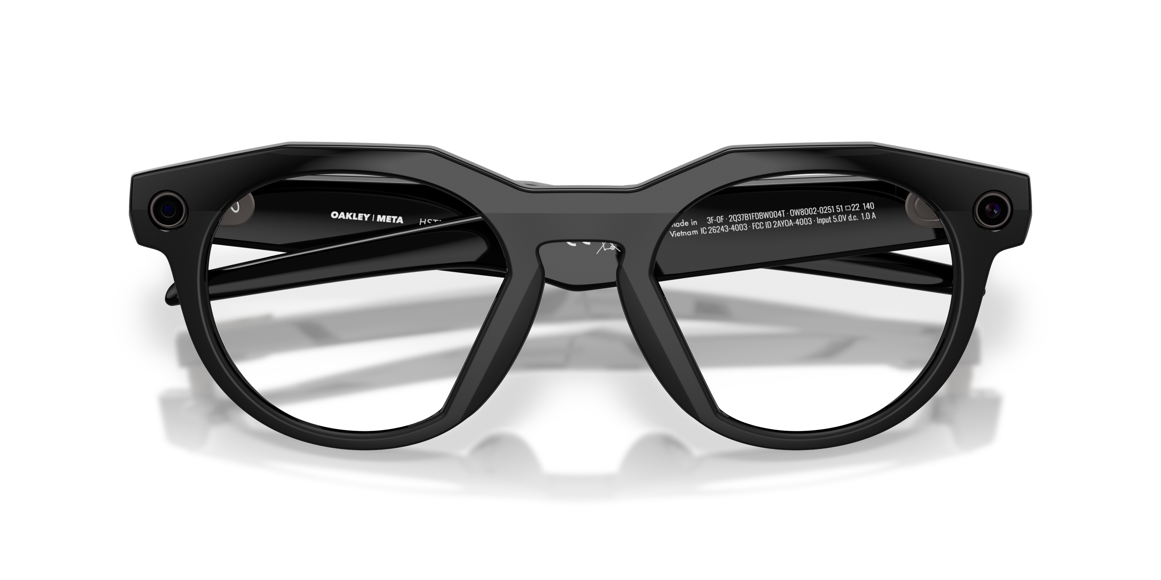 Oakley | Meta Meta HSTN Unisex Round Sunglasses - Clear Frame