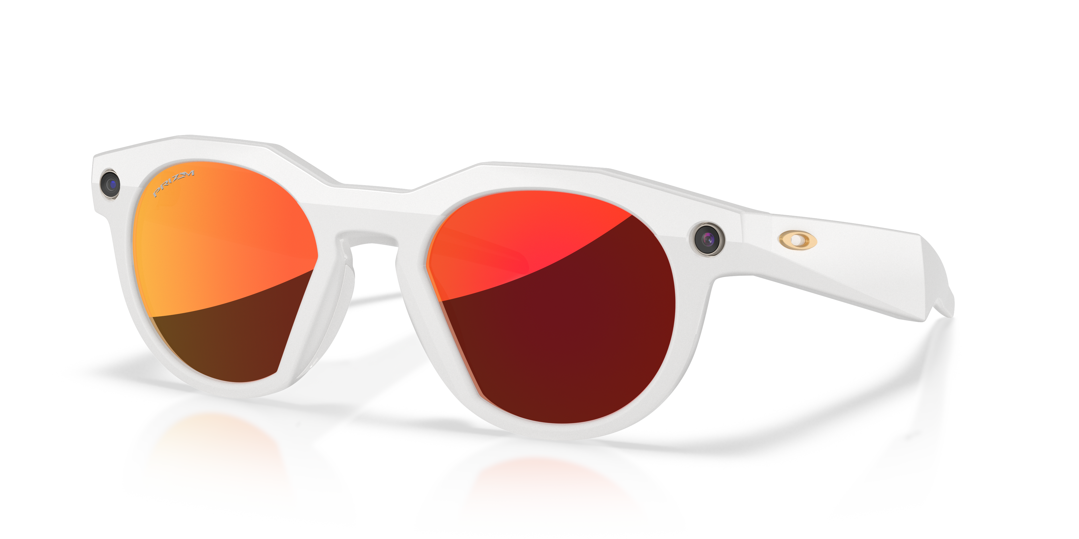 Oakley | Meta Meta HSTN Unisex Round Prizm Sunglasses - Brown Smoke Frame