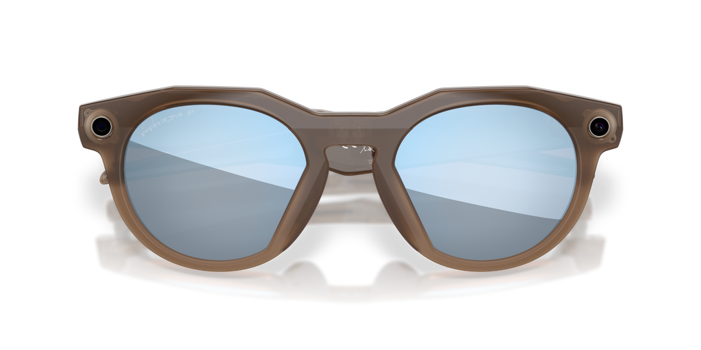 Oakley | Meta Meta HSTN Unisex Round Prizm Sunglasses - Warm Grey Frame