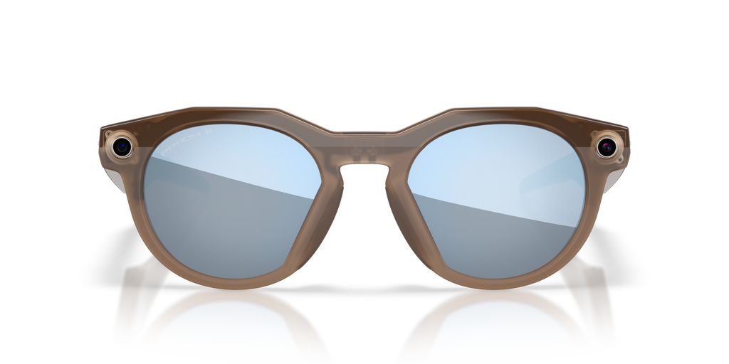 Oakley | Meta Meta HSTN Unisex Round Prizm Sunglasses - Brown Smoke Frame