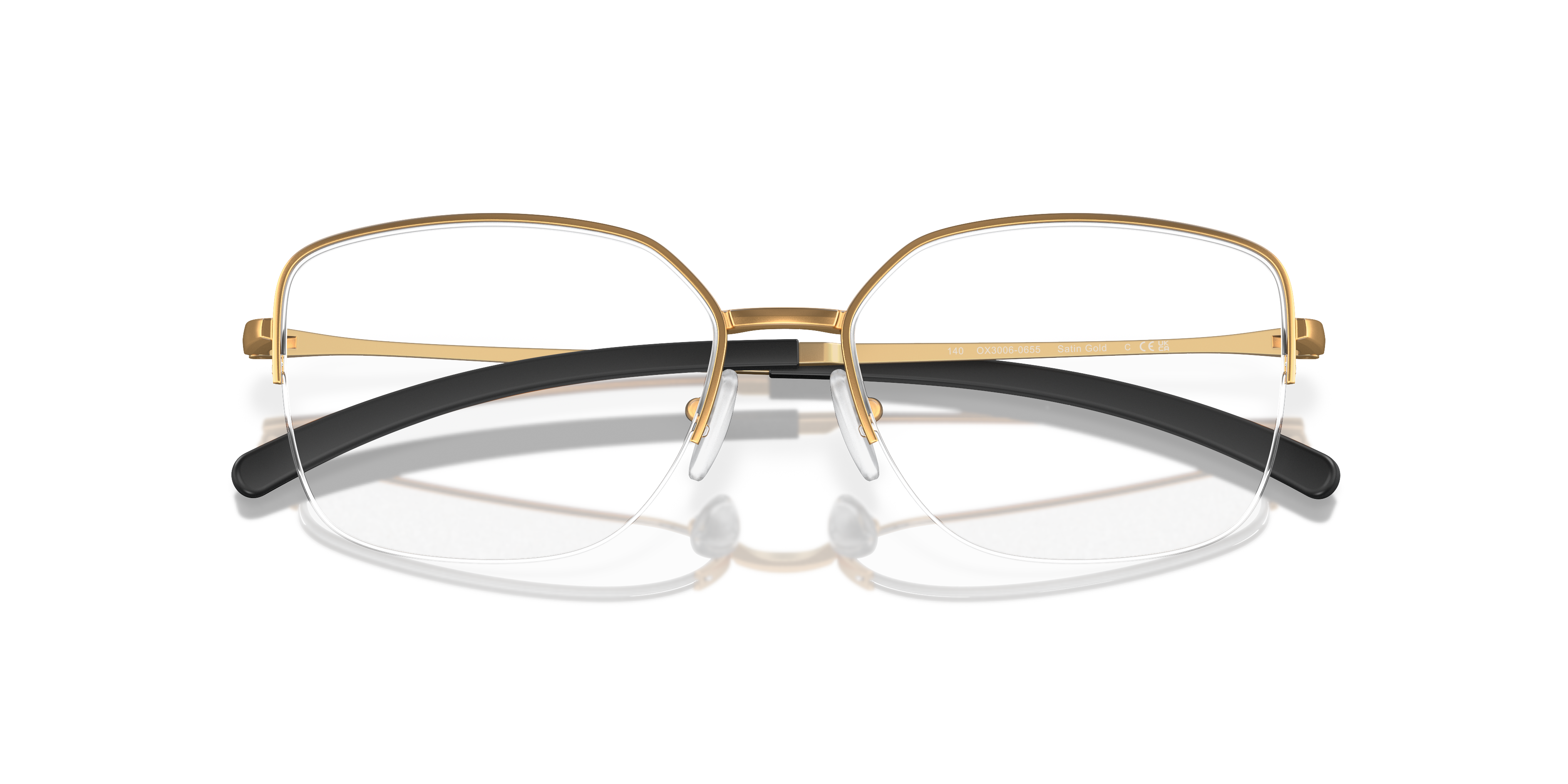 Oakley OX3006 Moonglow Women's Round Eyeglass Frames - Satin Gold Frame