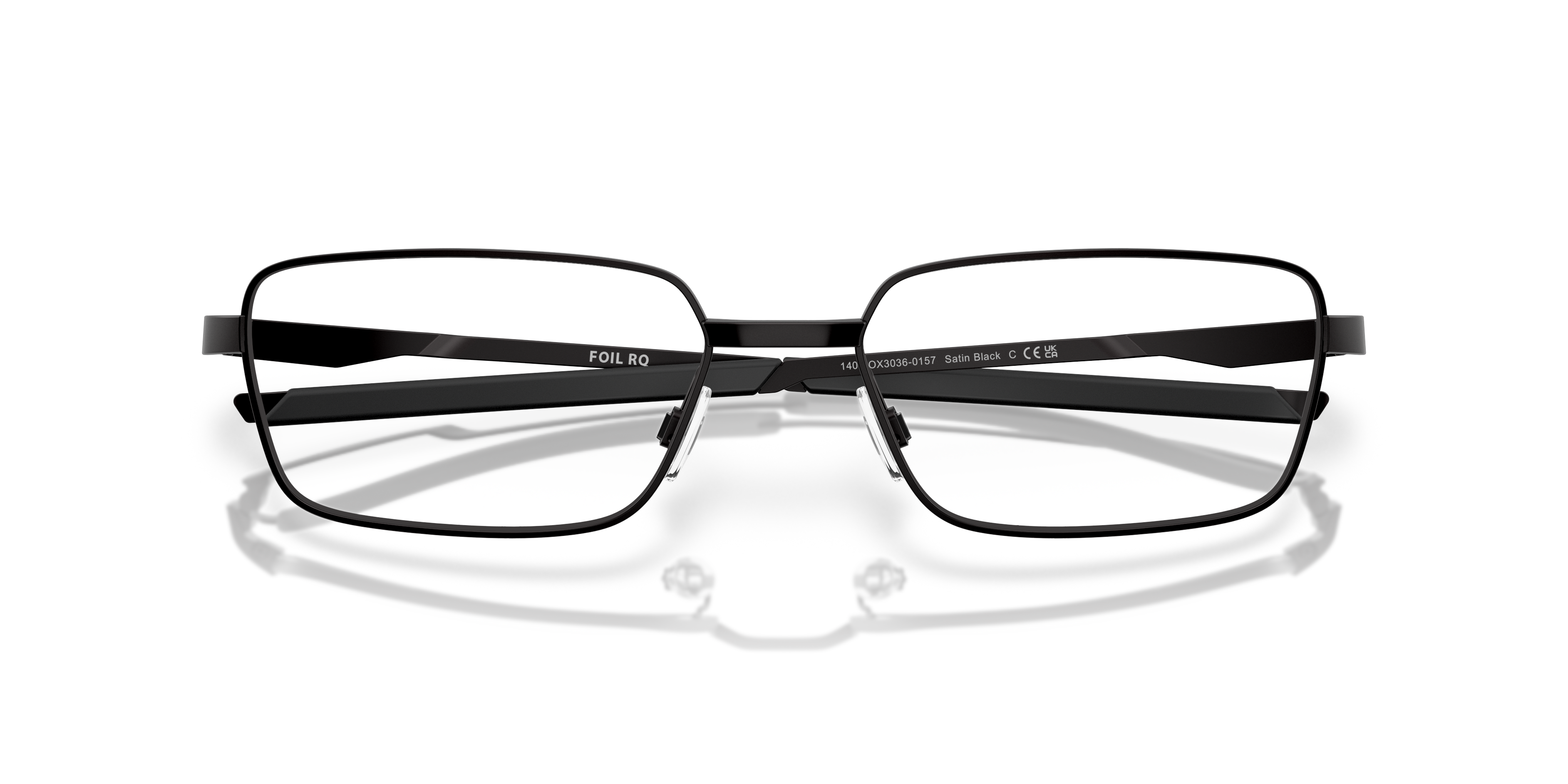 Oakley OX3036 Foil RQ Men's Rectangle Eyeglass Frames - Matte Midnight Frame
