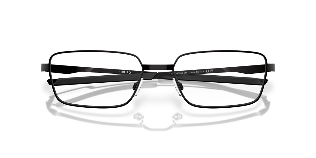 Oakley OX3036 Foil RQ Men's Rectangle Eyeglass Frames - Satin Black Frame
