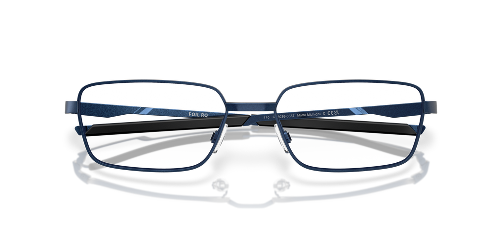 Oakley OX3036 Foil RQ Men's Rectangle Eyeglass Frames - Matte Midnight Frame