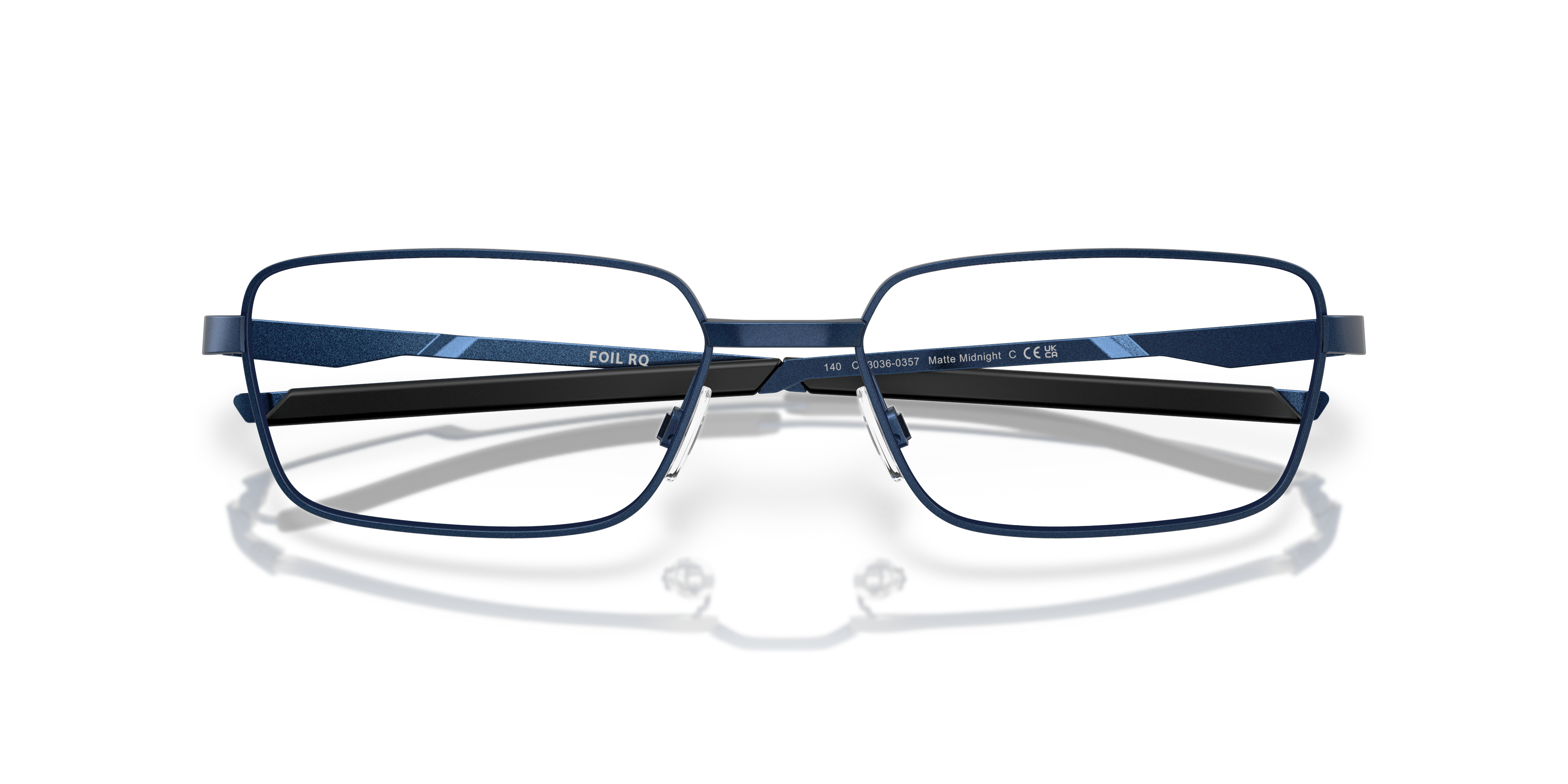 Oakley OX3036 Foil RQ Men's Rectangle Eyeglass Frames - Matte Midnight Frame