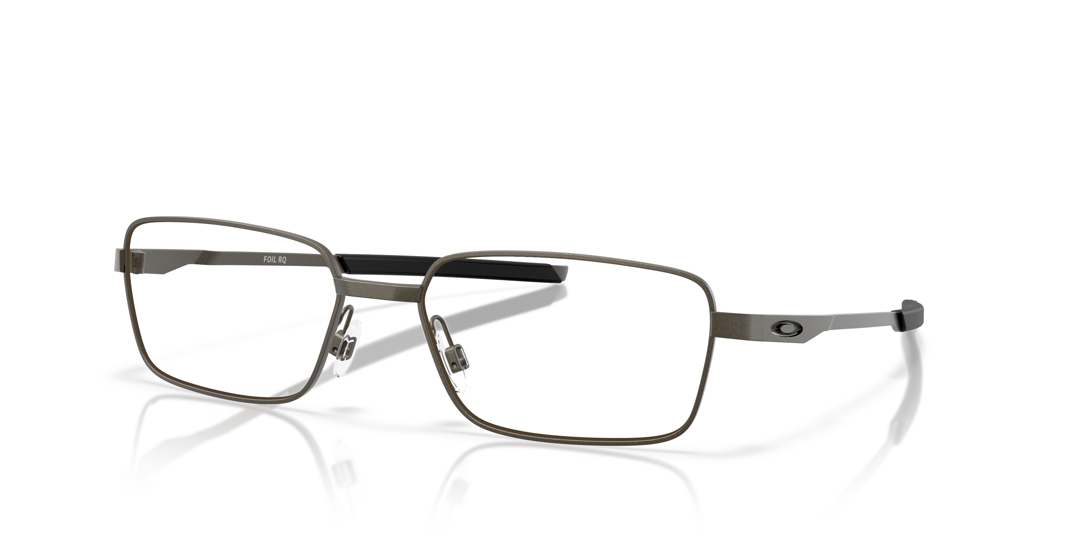 Oakley OX3036 Foil RQ Men's Rectangle Eyeglass Frames - Satin Lead Frame