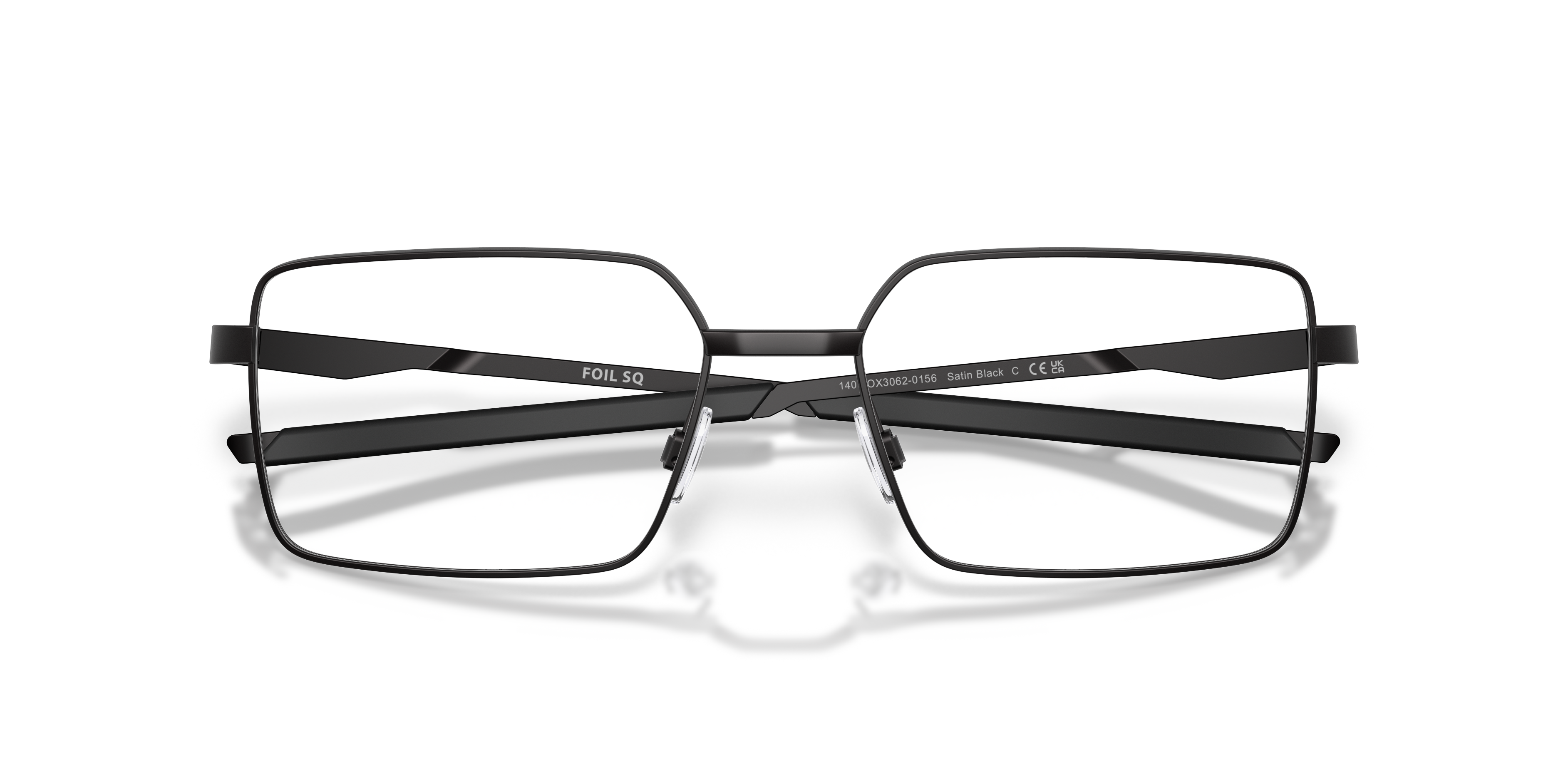 Oakley OX3062 Foil SQ Men's Rectangle Eyeglass Frames - Satin Black Frame