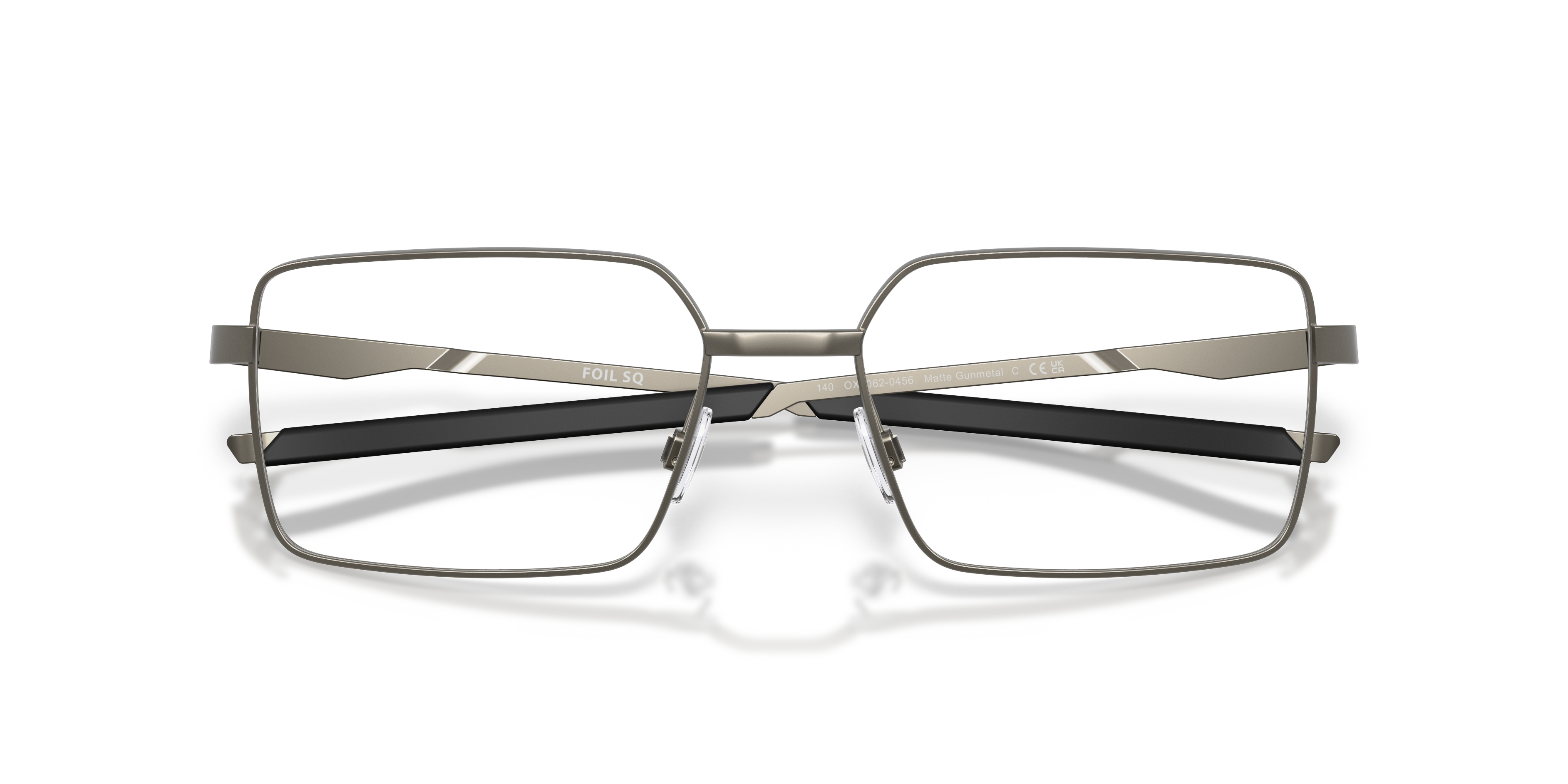 Oakley OX3062 Foil SQ Men's Rectangle Eyeglass Frames - Matte Gunmetal Frame