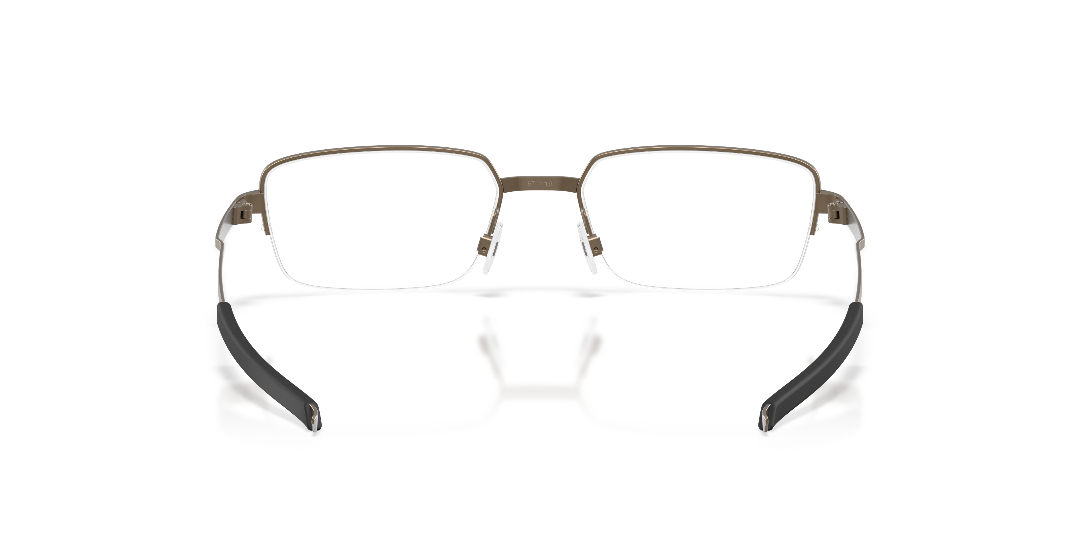 Oakley OX3100 Foil RQ 0.5 Unisex Rectangle Eyeglass Frames - Pewter Frame