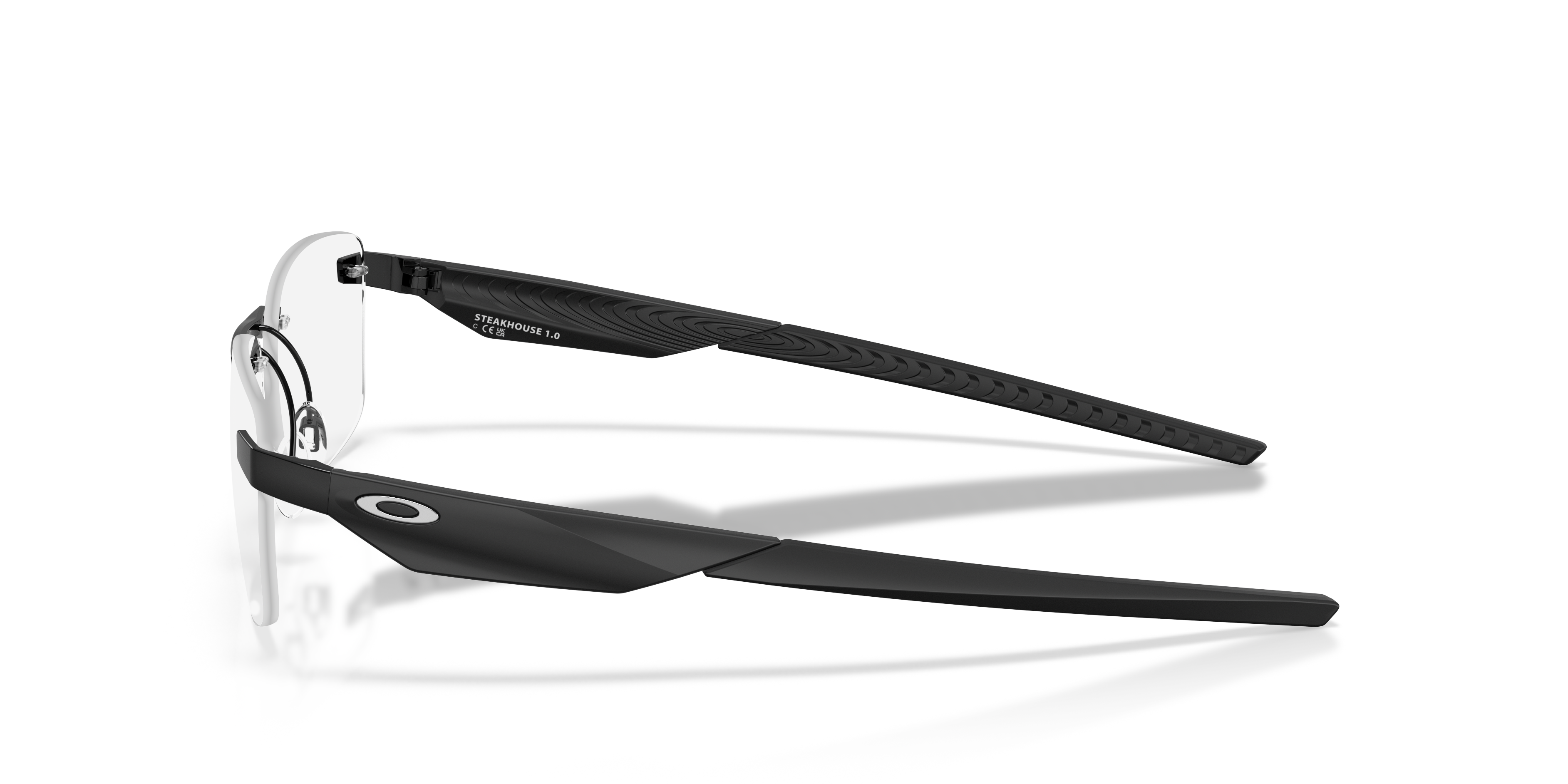 Oakley OX3126 Steakhouse 1.0 Unisex Rectangle Eyeglass Frames - Satin Black Frame