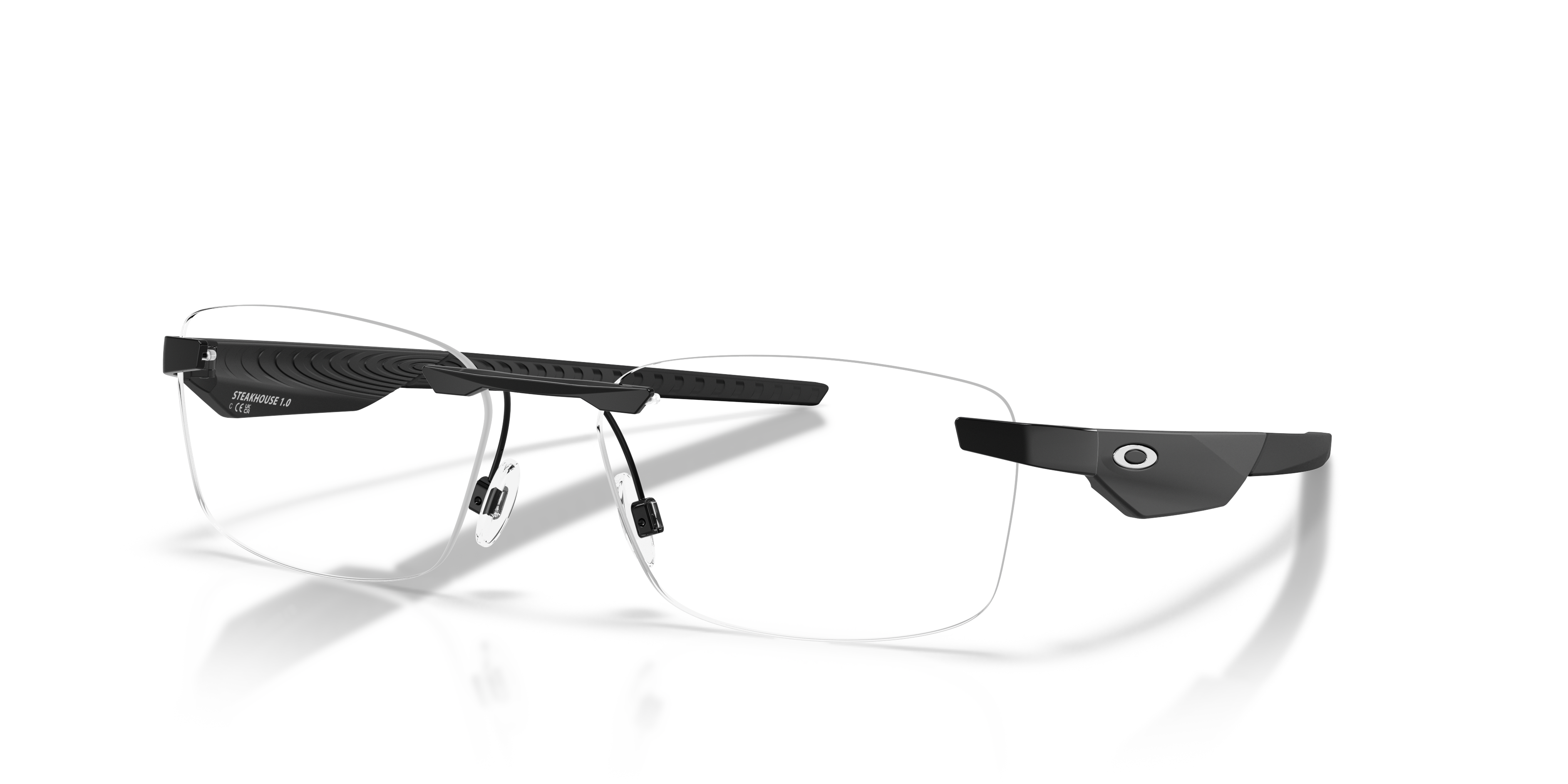 Oakley OX3126 Steakhouse 1.0 Unisex Rectangle Eyeglass Frames - Matte Gunmetal Frame