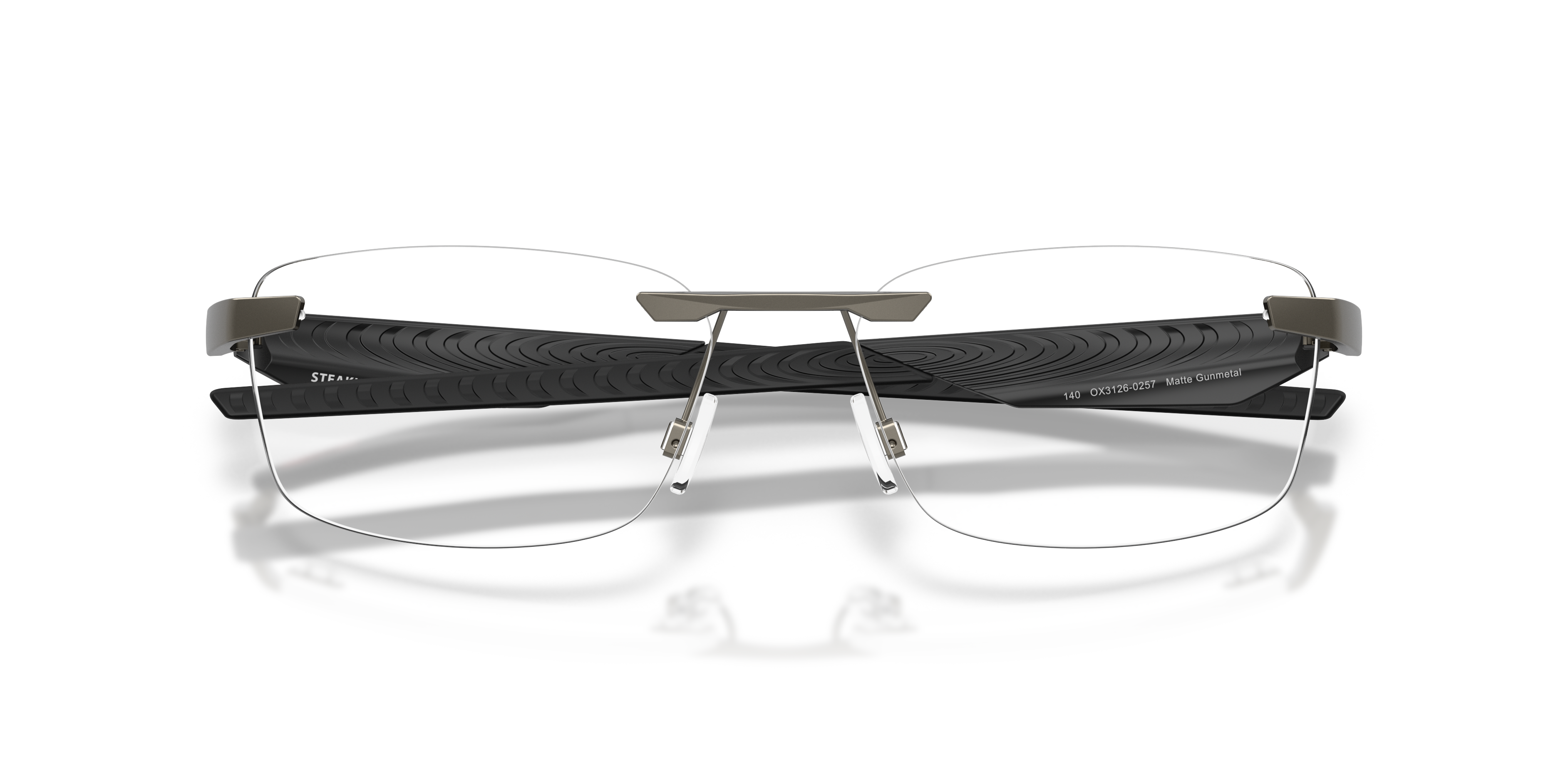Oakley OX3126 Steakhouse 1.0 Unisex Rectangle Eyeglass Frames - Satin Black Frame