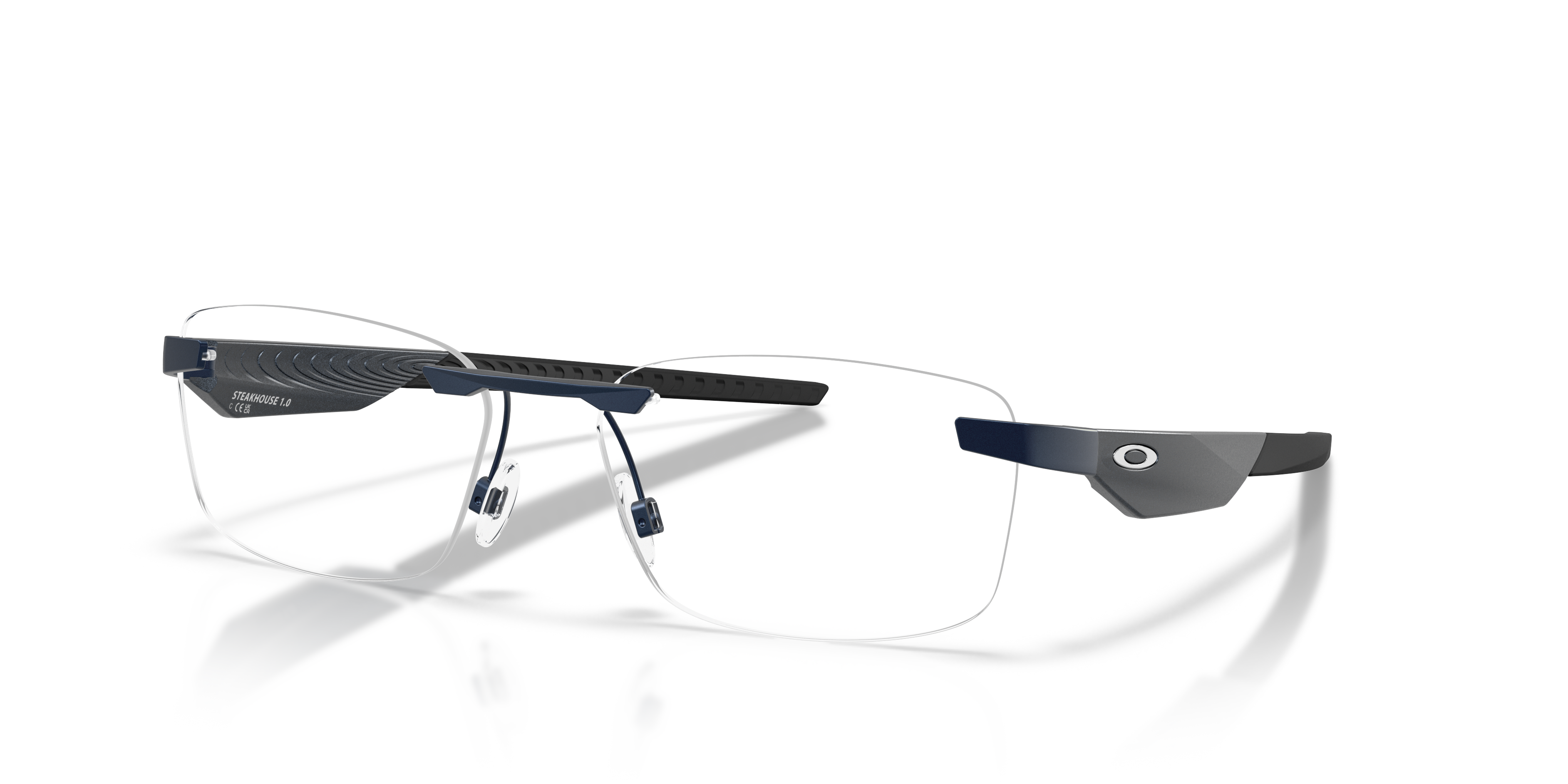 Oakley OX3126 Steakhouse 1.0 Unisex Rectangle Eyeglass Frames - Matte Midnight Frame
