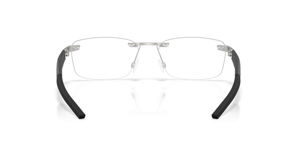 Oakley OX3126 Steakhouse 1.0 Unisex Rectangle Eyeglass Frames - Satin Chrome Frame