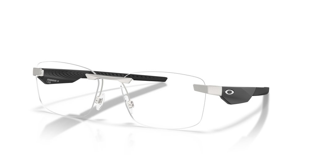 Oakley OX3126 Steakhouse 1.0 Unisex Rectangle Eyeglass Frames - Matte Gunmetal Frame