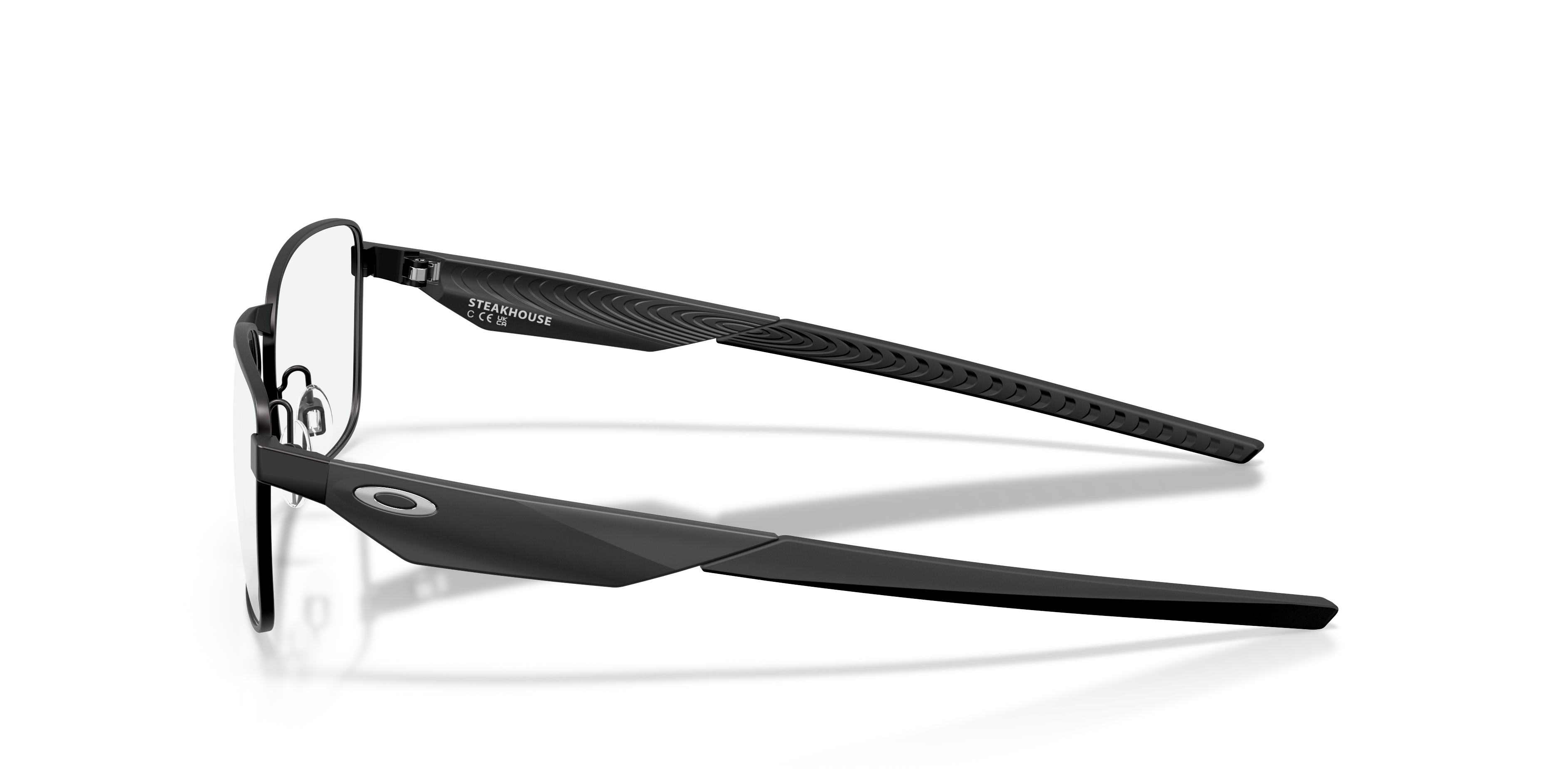 Oakley OX3140 Steakhouse Unisex Rectangle Eyeglass Frames - Satin Lead Frame