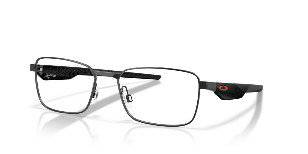 Oakley OX3140 Steakhouse Unisex Rectangle Eyeglass Frames - Matte Midnight Frame
