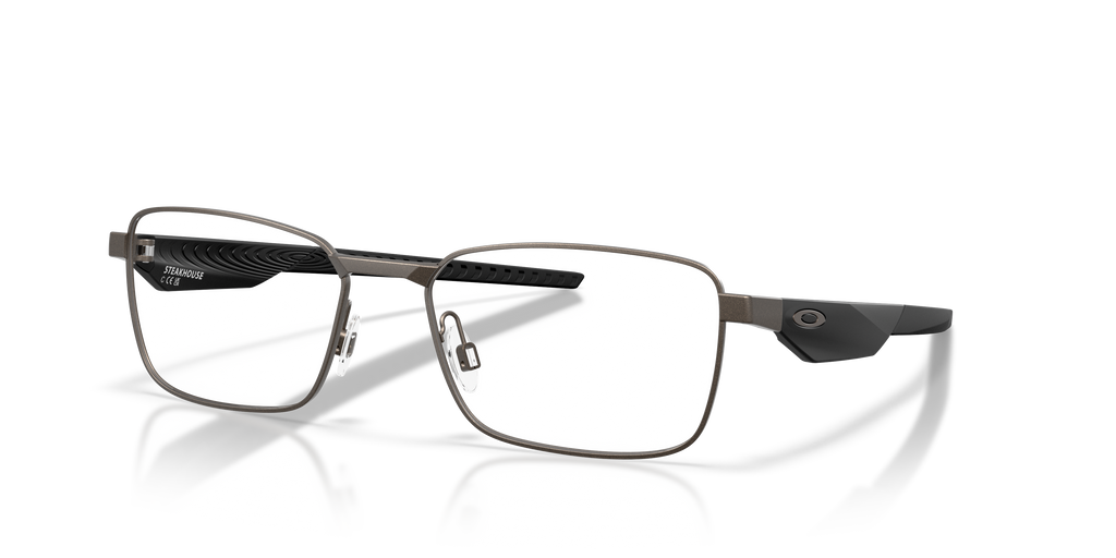 Oakley OX3140 Steakhouse Unisex Rectangle Eyeglass Frames - Satin Black Frame