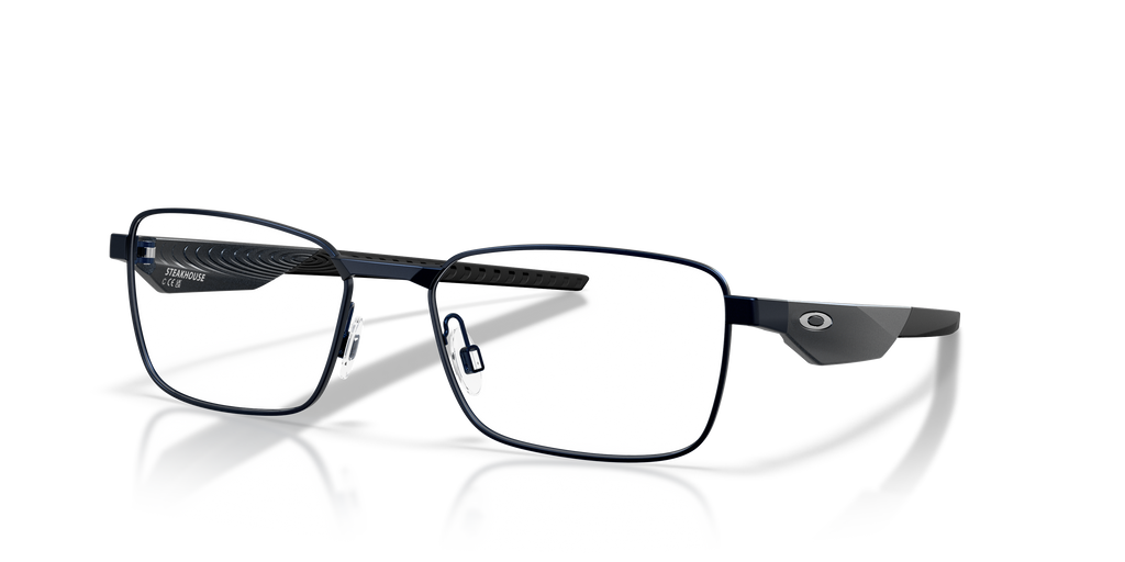 Oakley OX3140 Steakhouse Unisex Rectangle Eyeglass Frames - Satin Black Frame