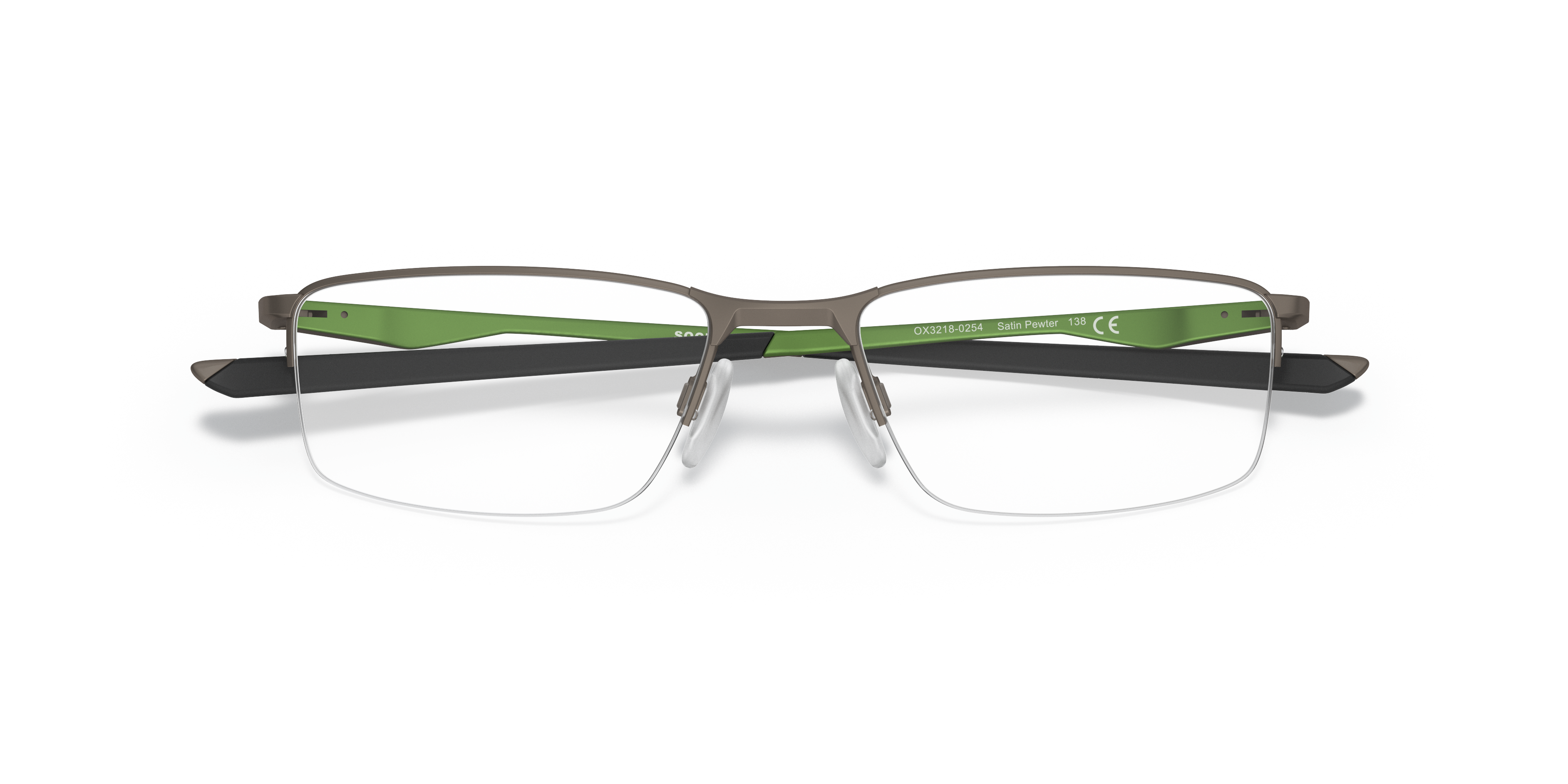 Oakley OX3218 Socket 5.5 Men's Rectangle Eyeglass Frames - Matte Gunmetal Frame