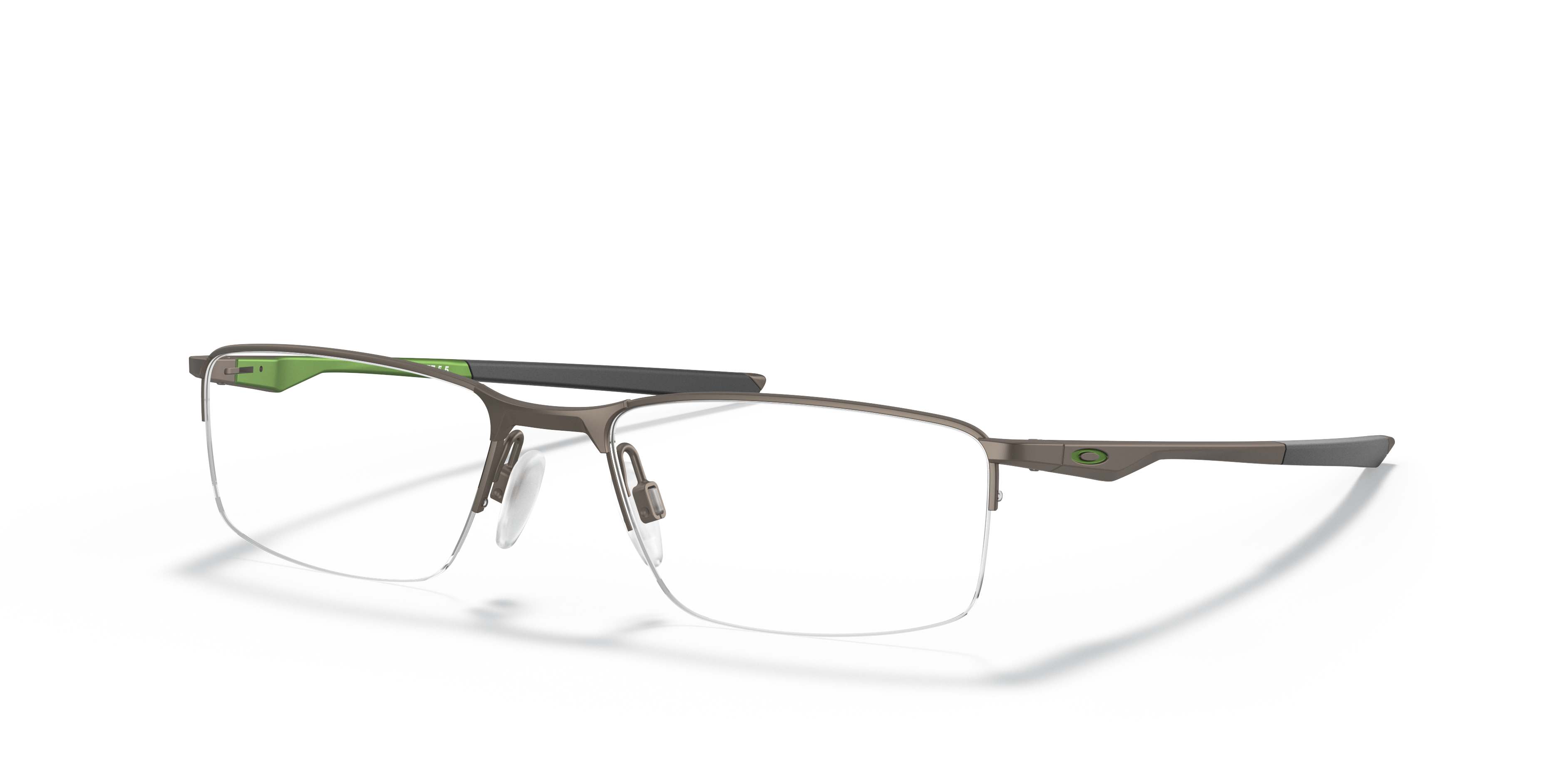 Oakley OX3218 Socket 5.5 Men's Rectangle Eyeglass Frames - Pewter Frame