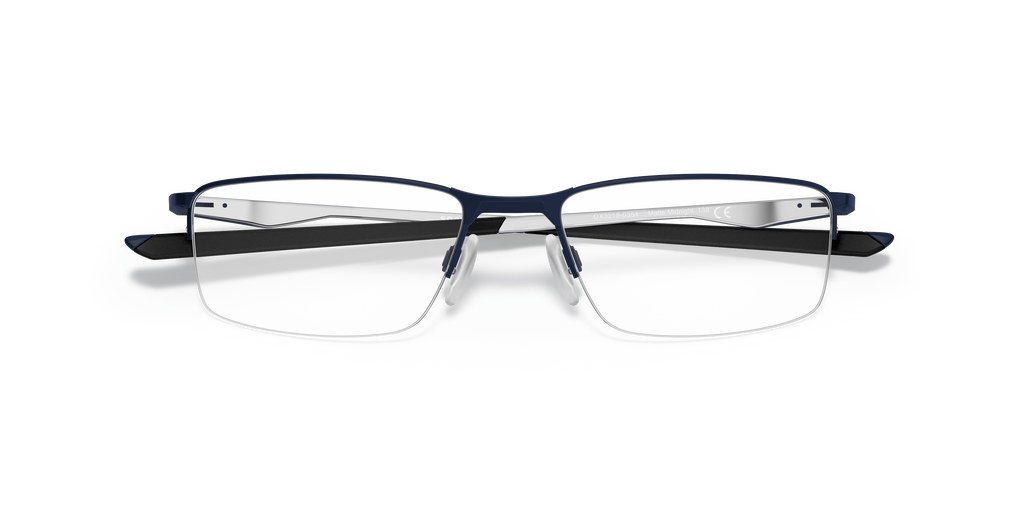 Oakley OX3218 Socket 5.5 Men's Rectangle Eyeglass Frames - Polished Black Frame
