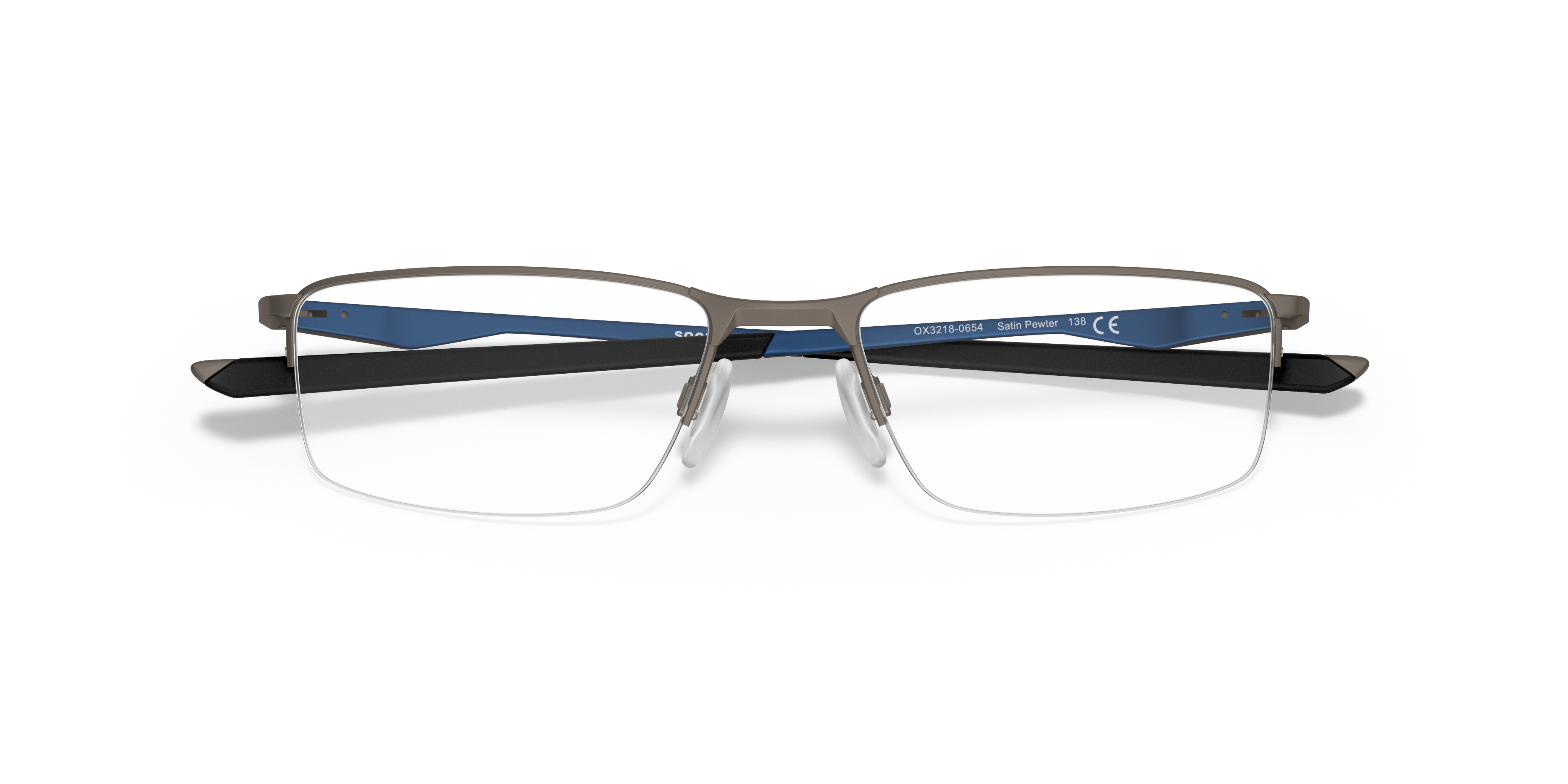 Oakley OX3218 Socket 5.5 Men's Rectangle Eyeglass Frames - Matte Midnight Frame