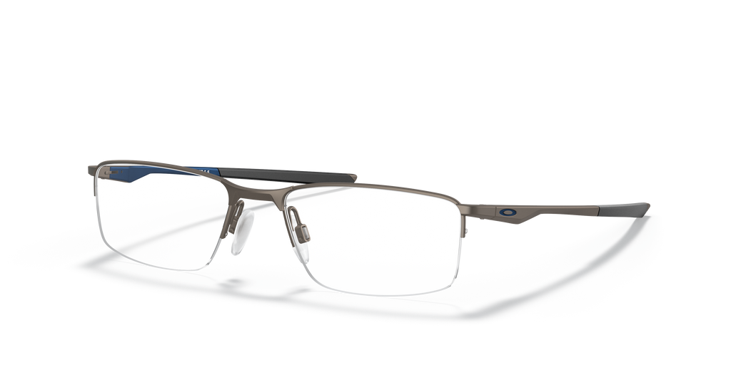 Oakley OX3218 Socket 5.5 Men's Rectangle Eyeglass Frames - Satin Lead Frame