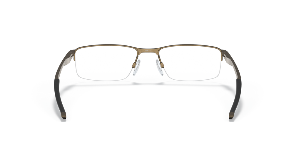 Oakley OX3218 Socket 5.5 Men's Rectangle Eyeglass Frames - Polished Black Frame