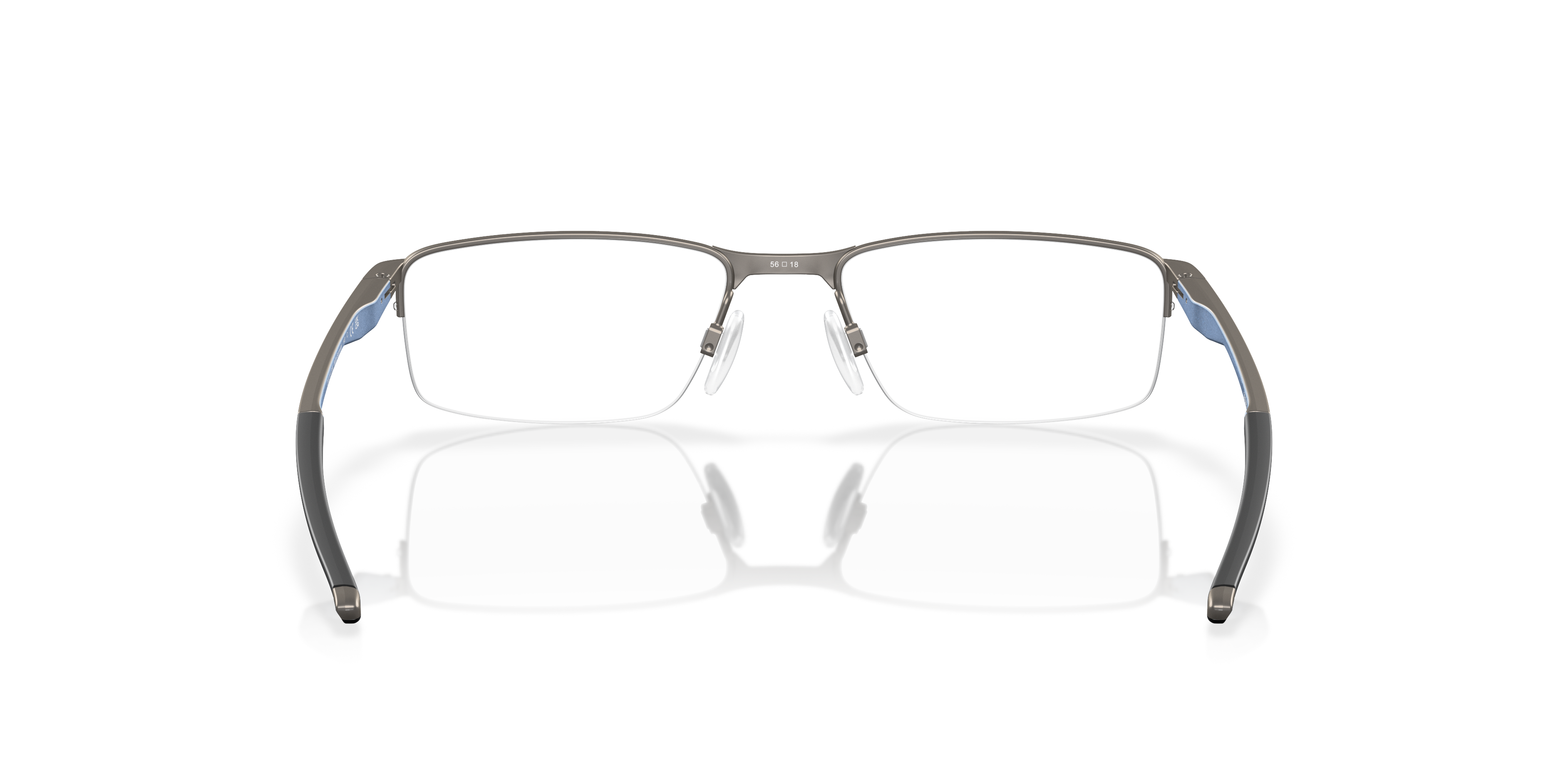Oakley OX3218 Socket 5.5 Men's Rectangle Eyeglass Frames - Satin Pewter Frame