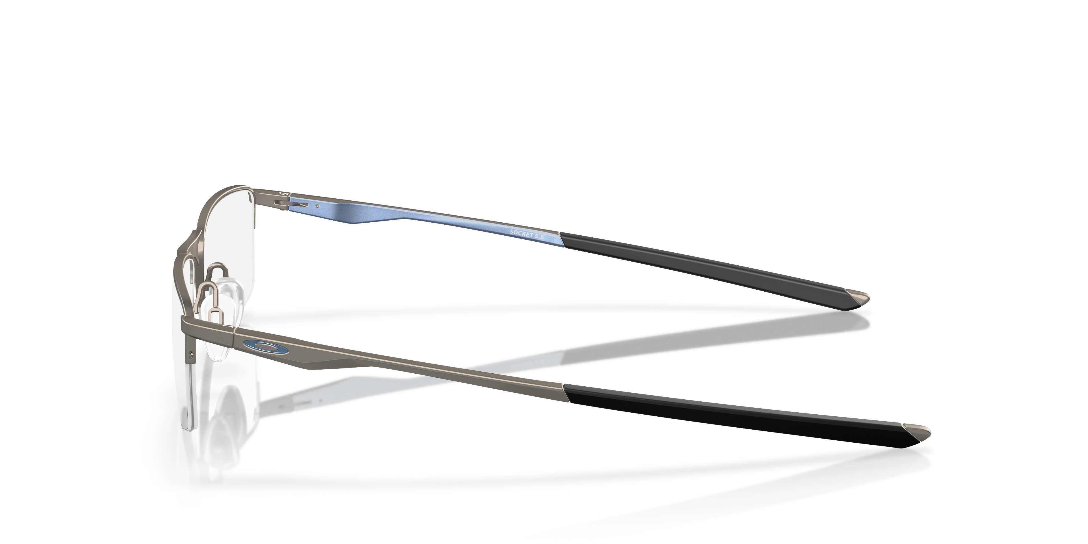 Oakley OX3218 Socket 5.5 Men's Rectangle Eyeglass Frames - Matte Midnight Frame