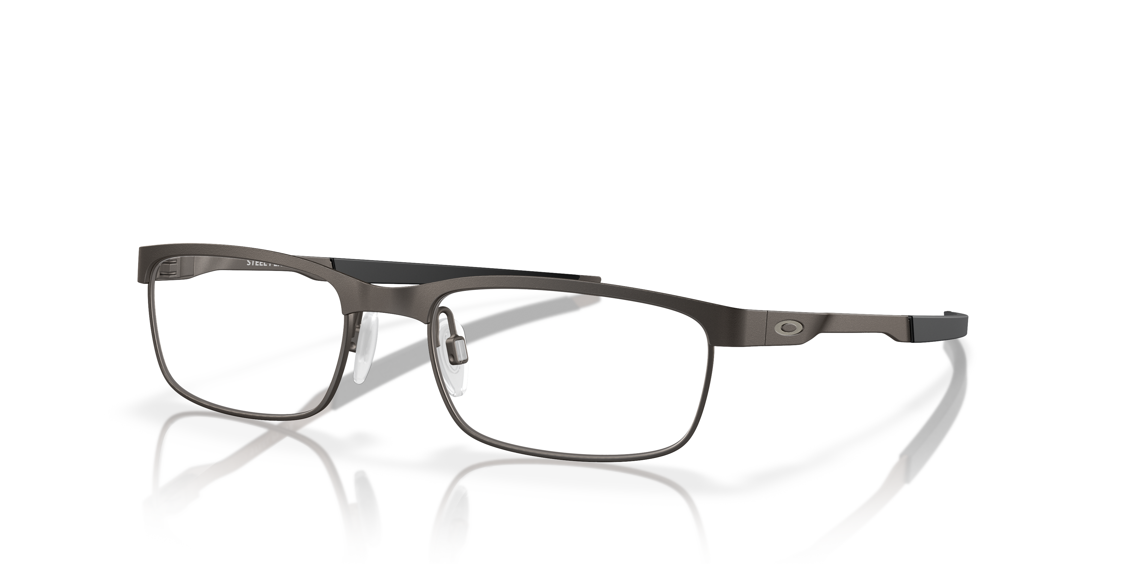 Oakley OX3222 Steel Plate Men's Rectangle Eyeglass Frames - Powder Midnight Frame