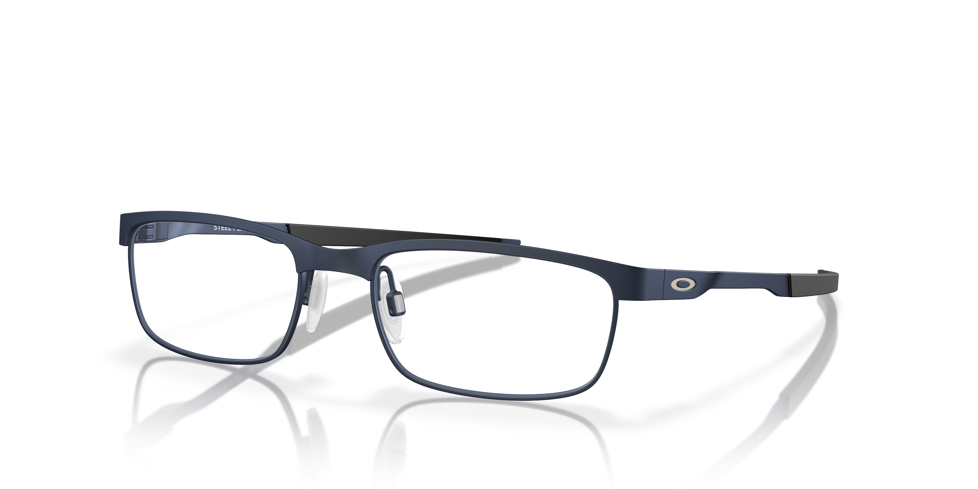 Oakley OX3222 Steel Plate Men's Rectangle Eyeglass Frames - Powder Midnight Frame