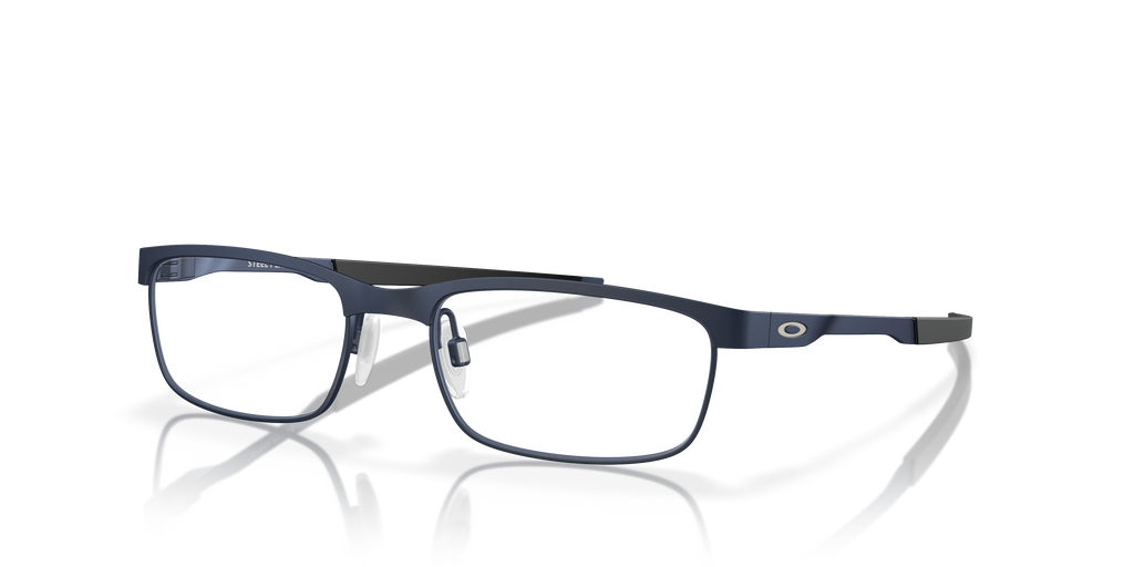 Oakley OX3222 Steel Plate Men's Rectangle Eyeglass Frames - Powder Cement Frame