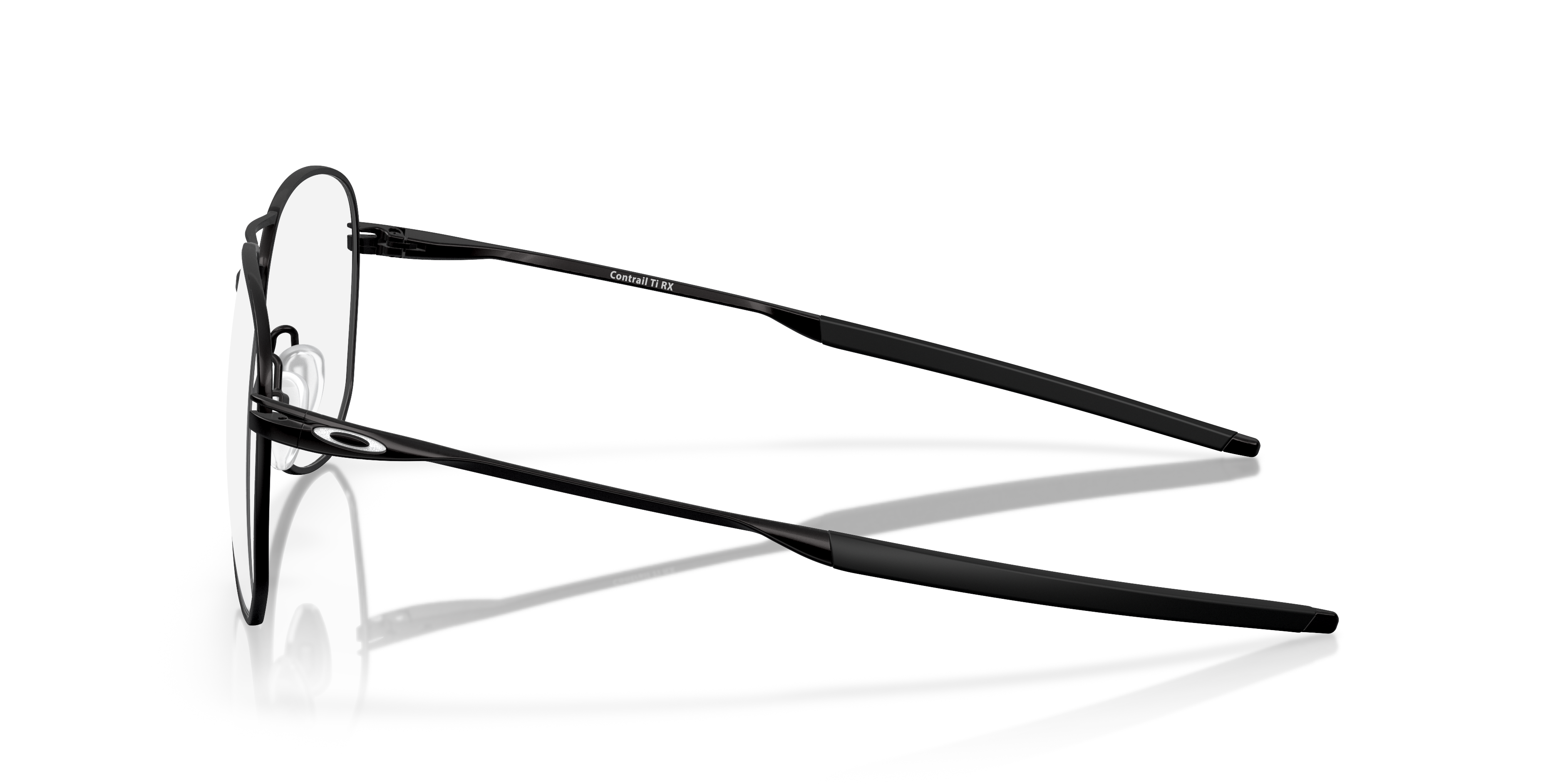Oakley OX5077 Contrail TI Men's Round Eyeglass Frames - Satin Black Frame