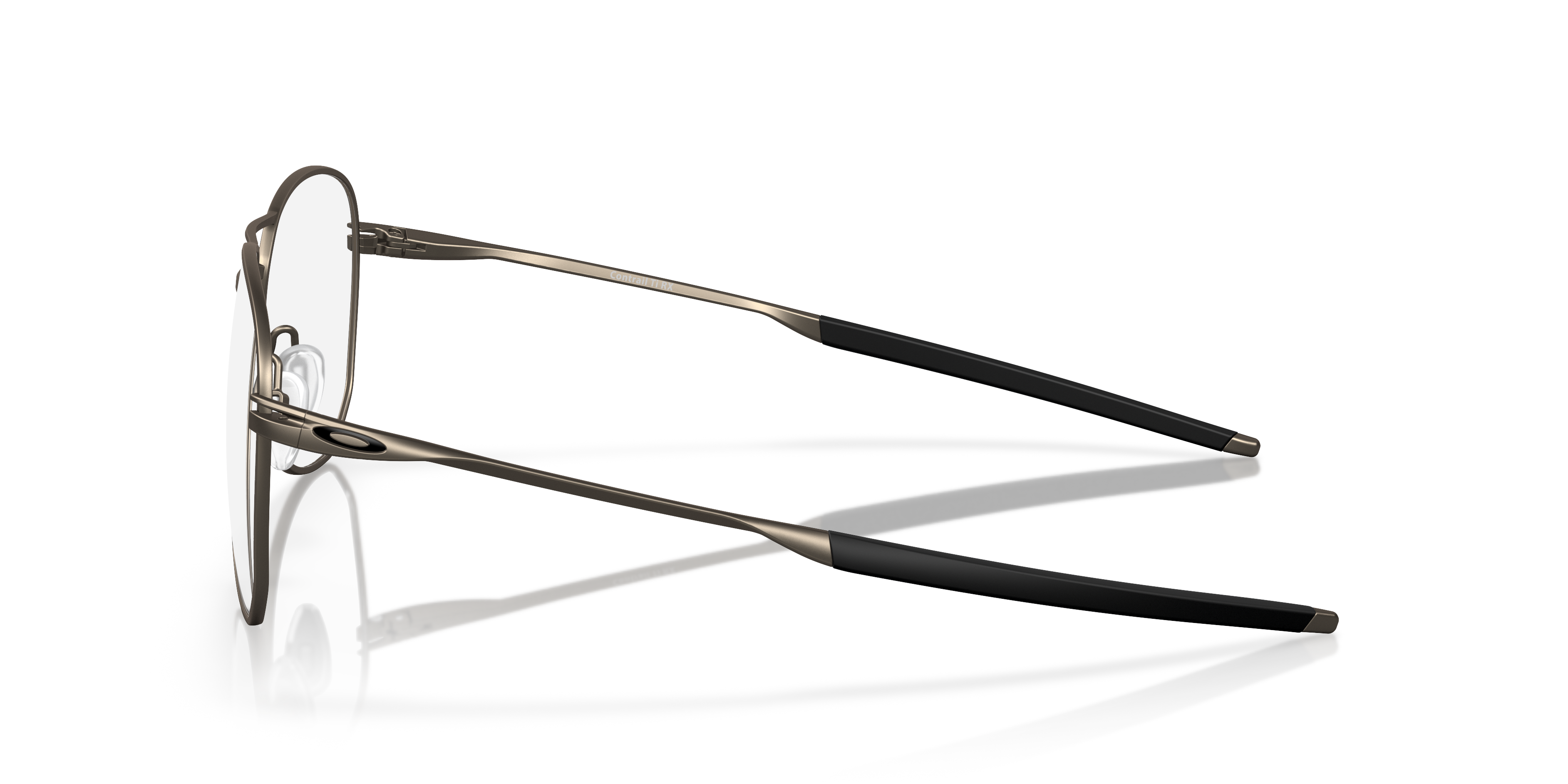 Oakley OX5077 Contrail TI Men's Round Eyeglass Frames - Satin Black Frame