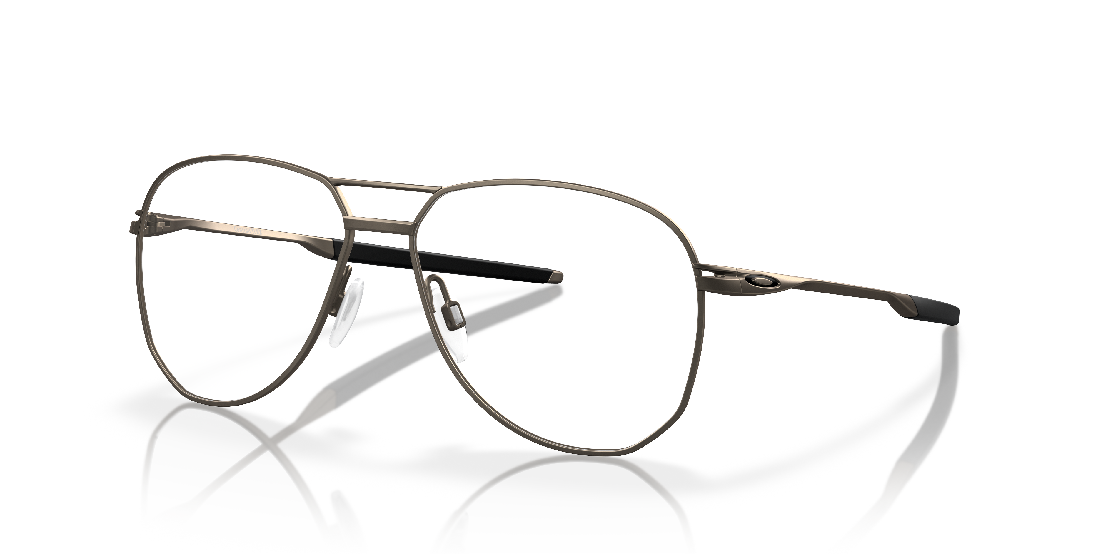 Oakley OX5077 Contrail TI Men's Round Eyeglass Frames - Pewter Frame