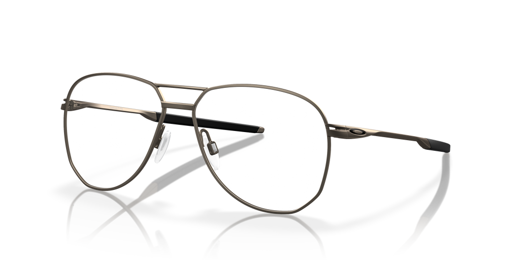 Oakley OX5077 Contrail TI Men's Round Eyeglass Frames - Satin Black Frame