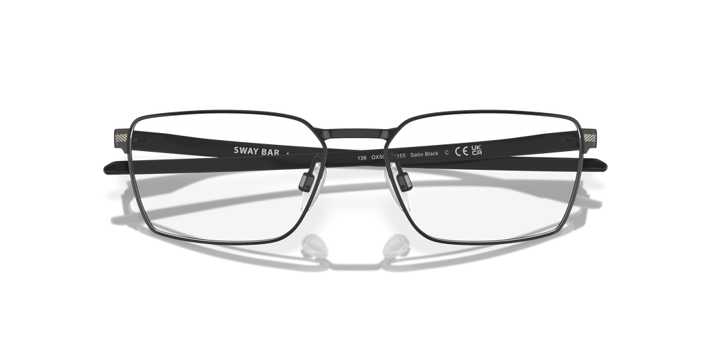 Oakley OX5078 Sway Bar Men's Rectangle Eyeglass Frames - Satin Black Frame